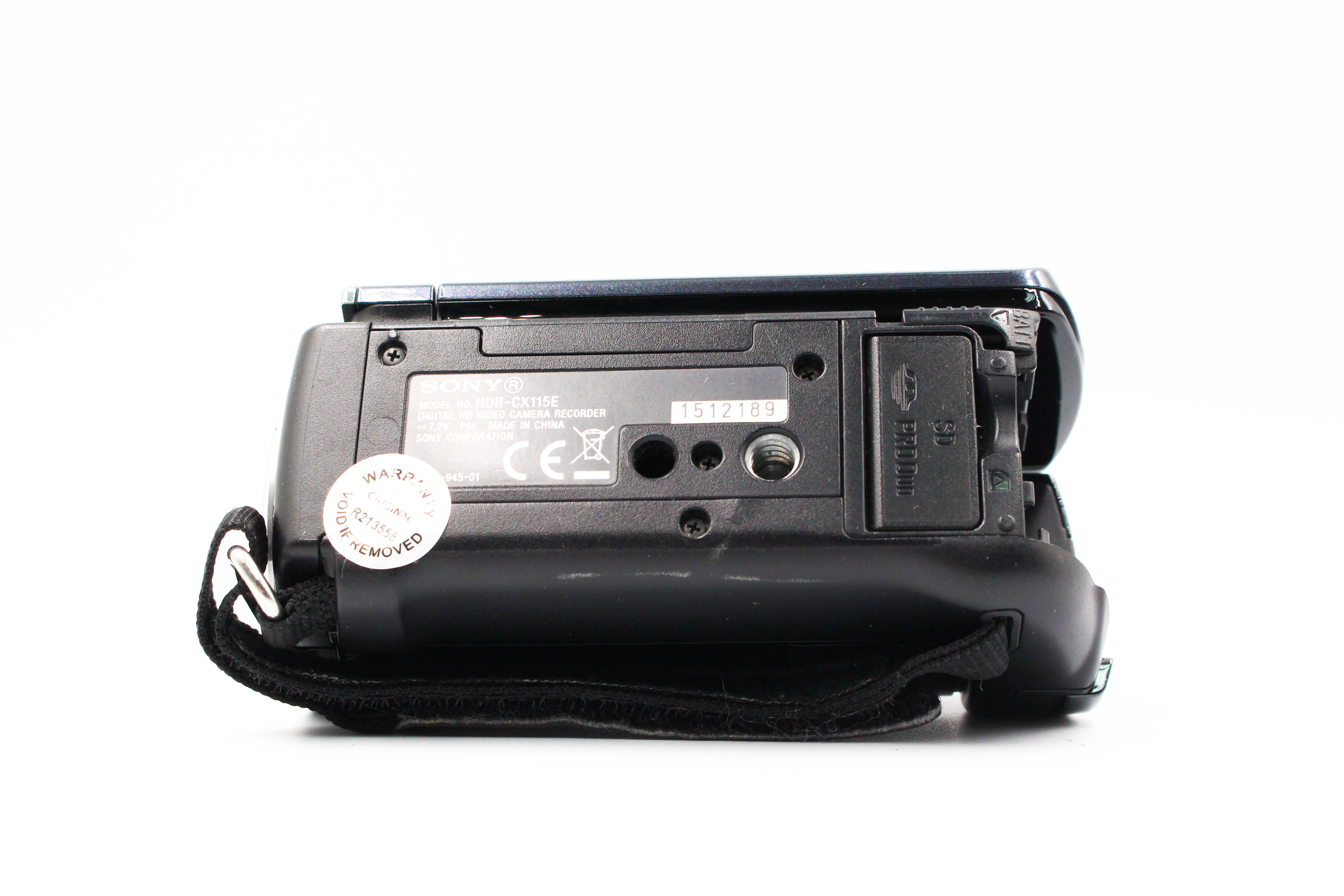 Sony HDR-CX115 HD AVC SD Card Digital Video Camera Camcorder - Tested Bundle Excellent