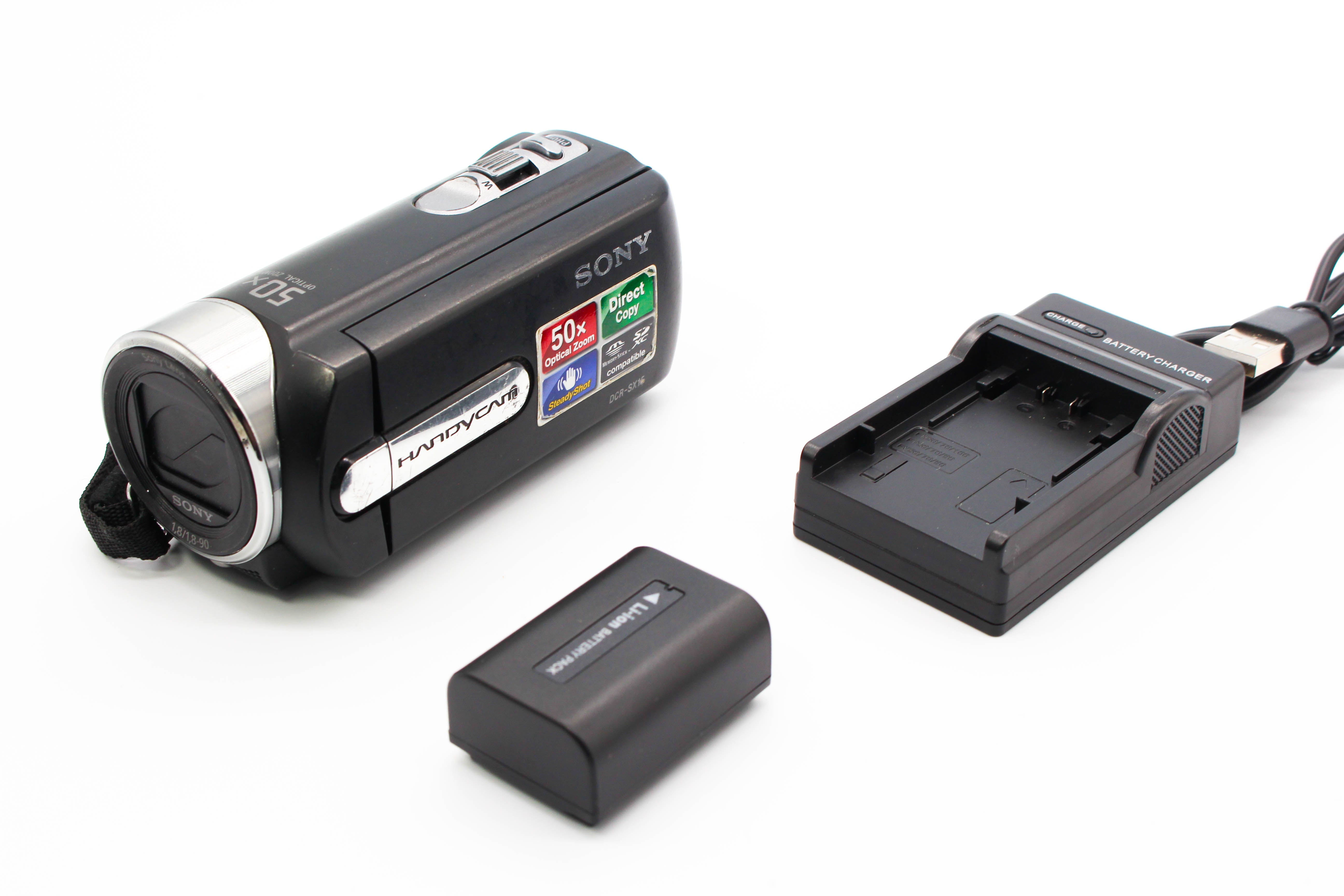 Sony DCR-SX15E HD SD Card Handycam Camcorder Camera - Tested Bundle Excellent