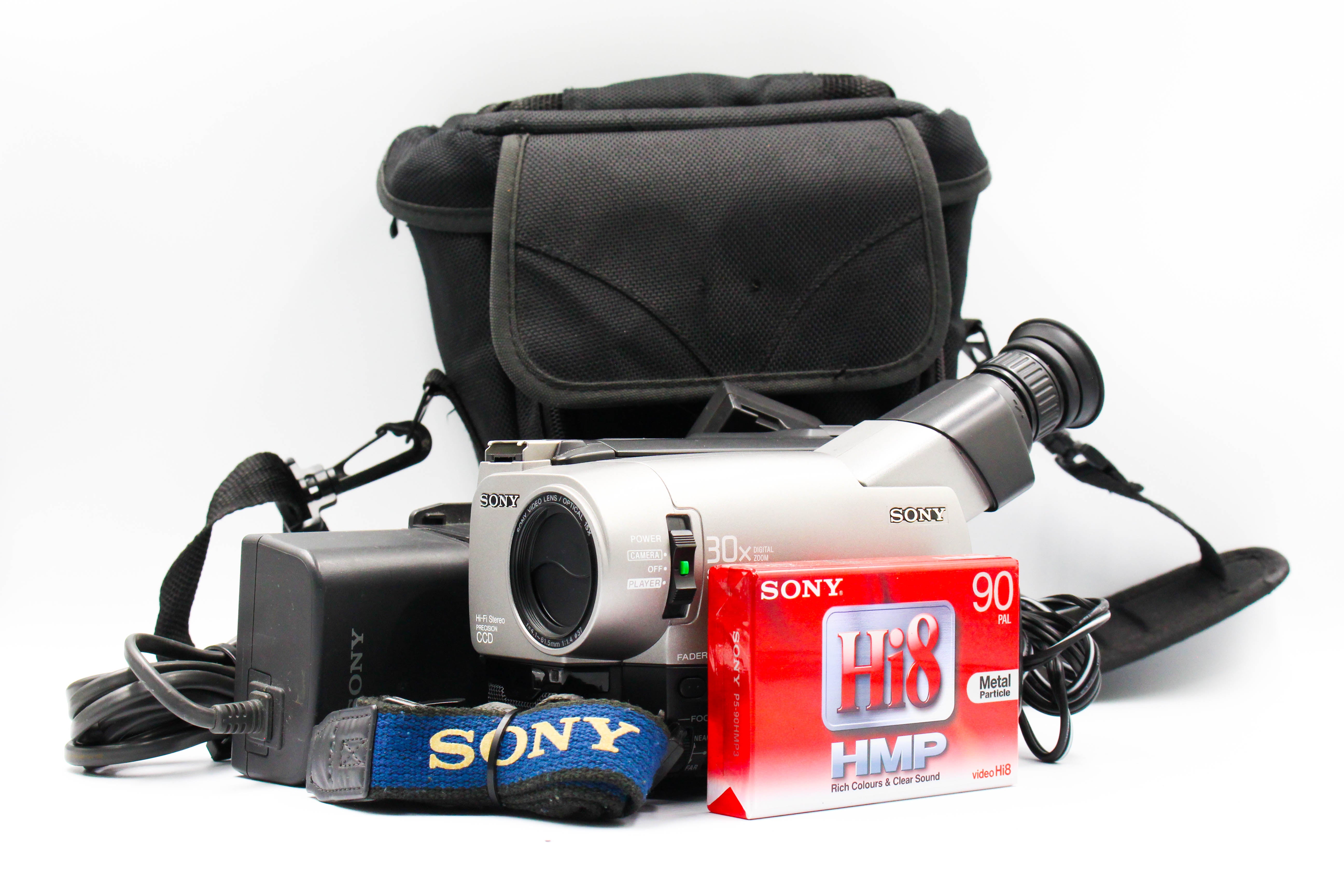 Sony CCD-TRV64E Hi8 Handycam Retro Video Camera Camcorder - Tested Bundle Rare