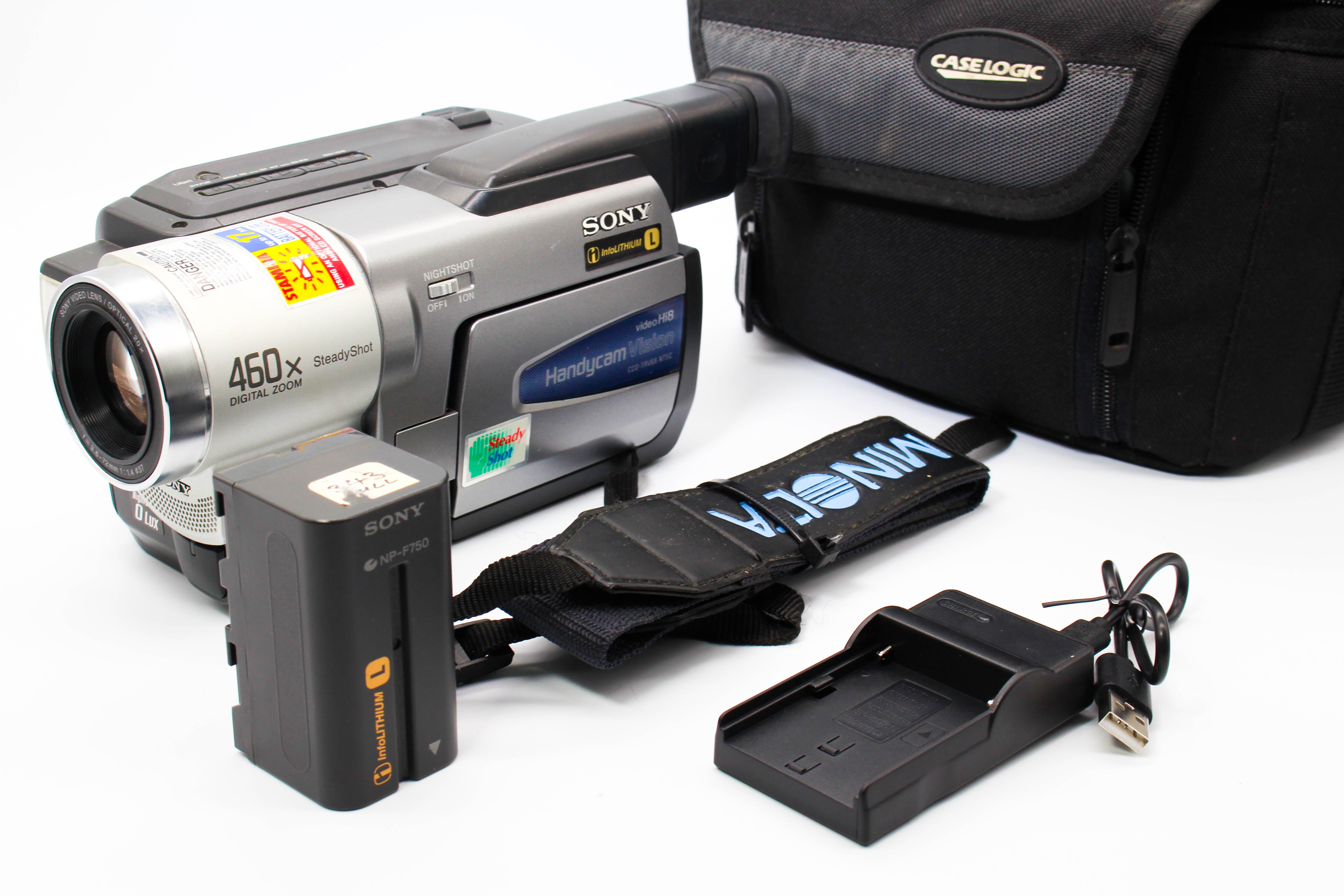 Sony CCD-TRV68 NTSC Hi8 Video8 8mm Handycam Camcorder Camera - Tested Bundle Excellent