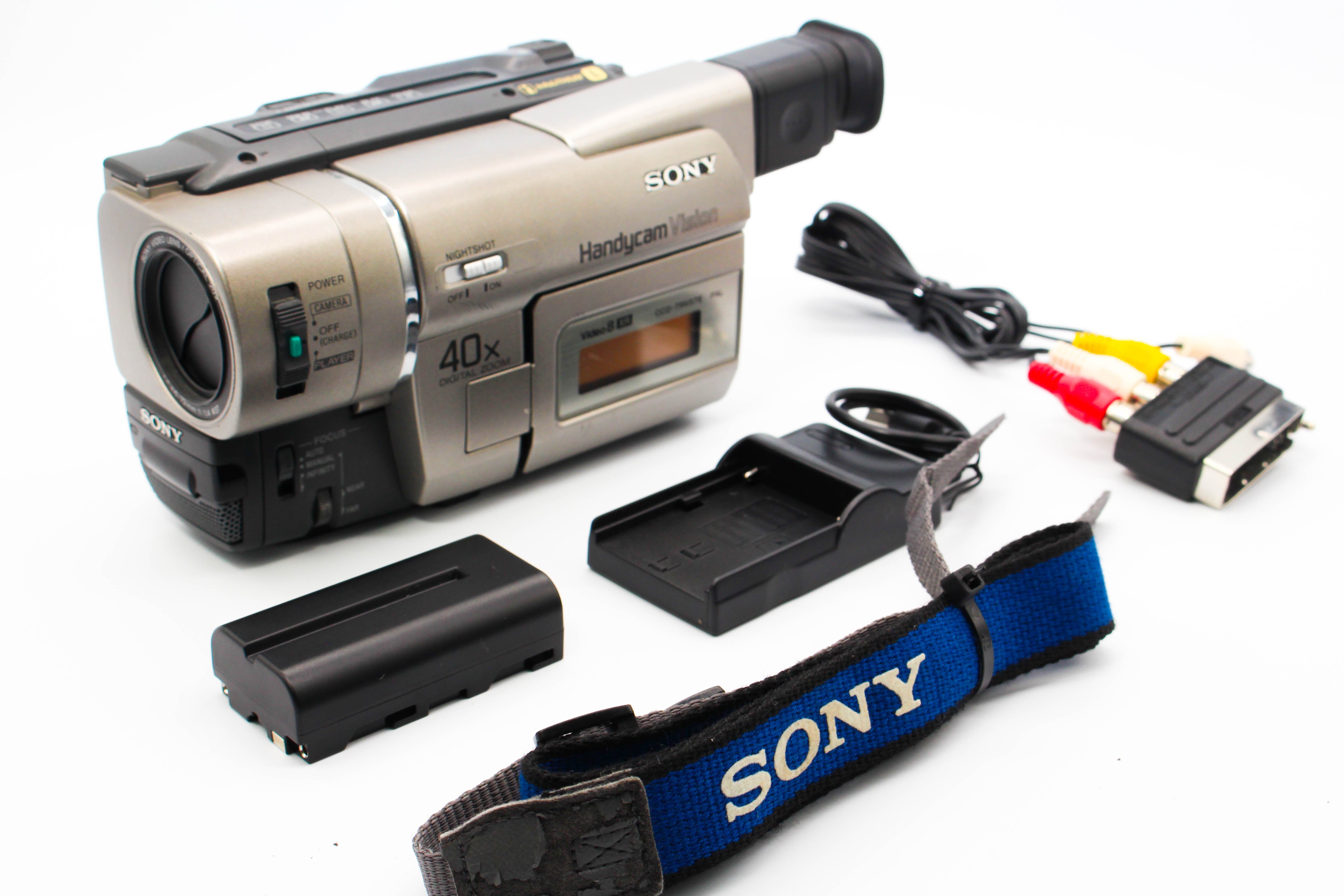 Sony CCD-TRV37E Hi8 Video8 8mm Handycam Camcorder Camera - Tested Bundle Excellent