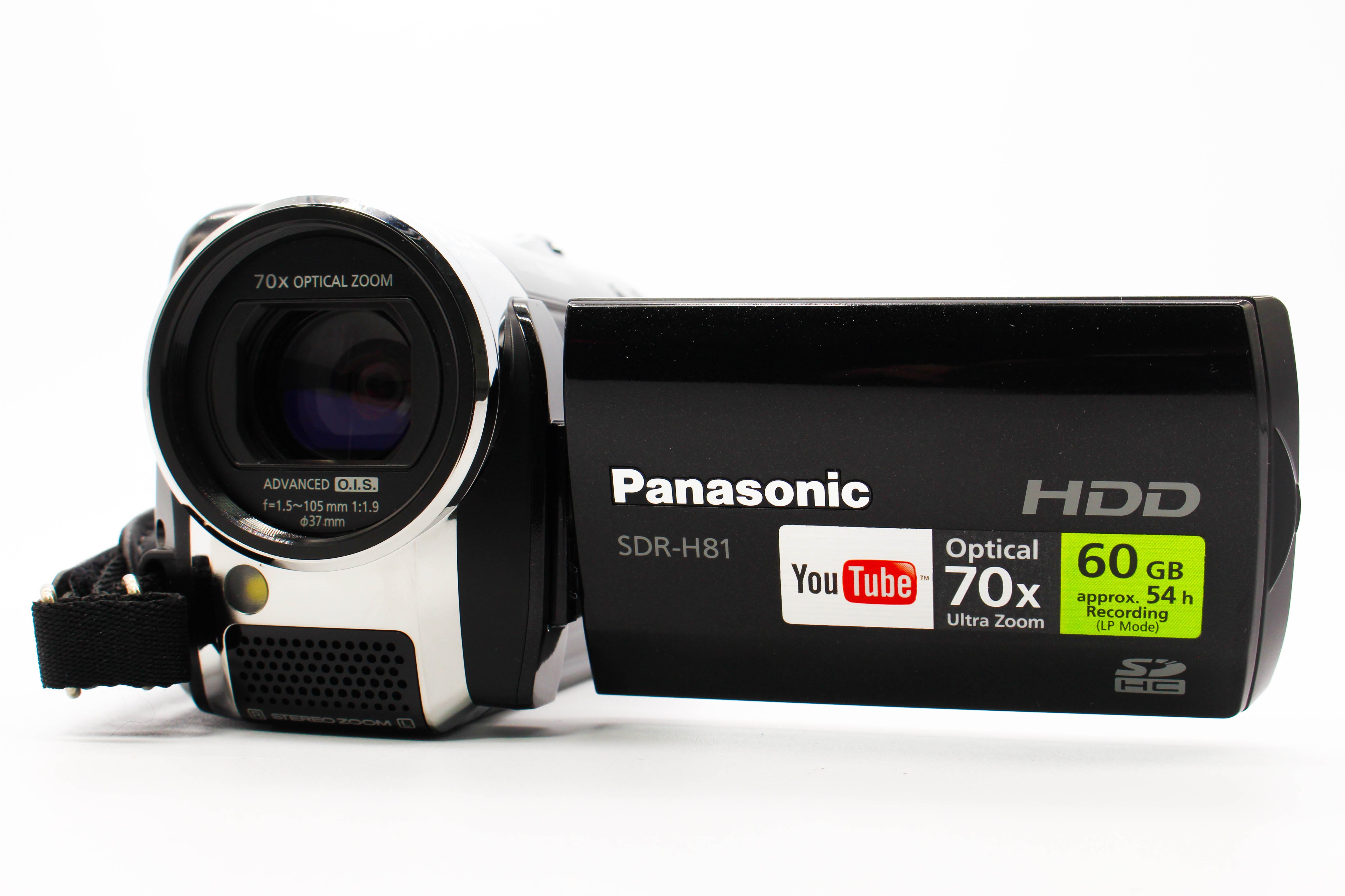 Panasonic SDR-H81 HD SD Card Video Handycam Camcorder Camera - Tested Bundle Excellent