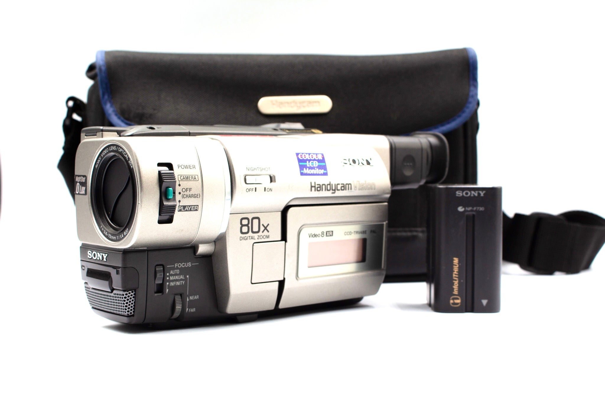 Sony CCD-TRV48E Hi8 Video8 Analog Handycam Video Camera Camcorder - Tested Bundle Excellent