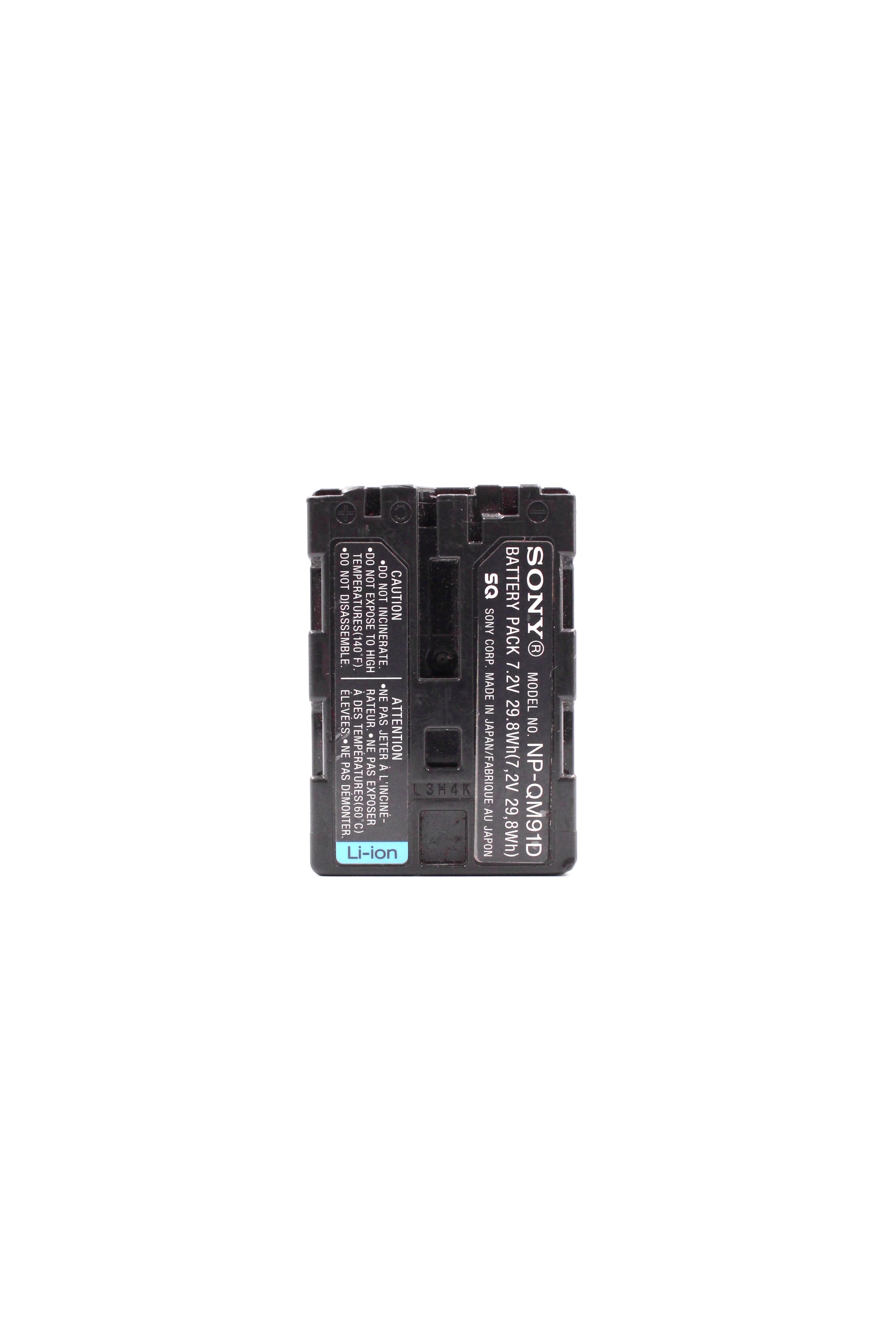 Sony NP-QM91D Battery Unit Info Lithium M For Camera Camcorder