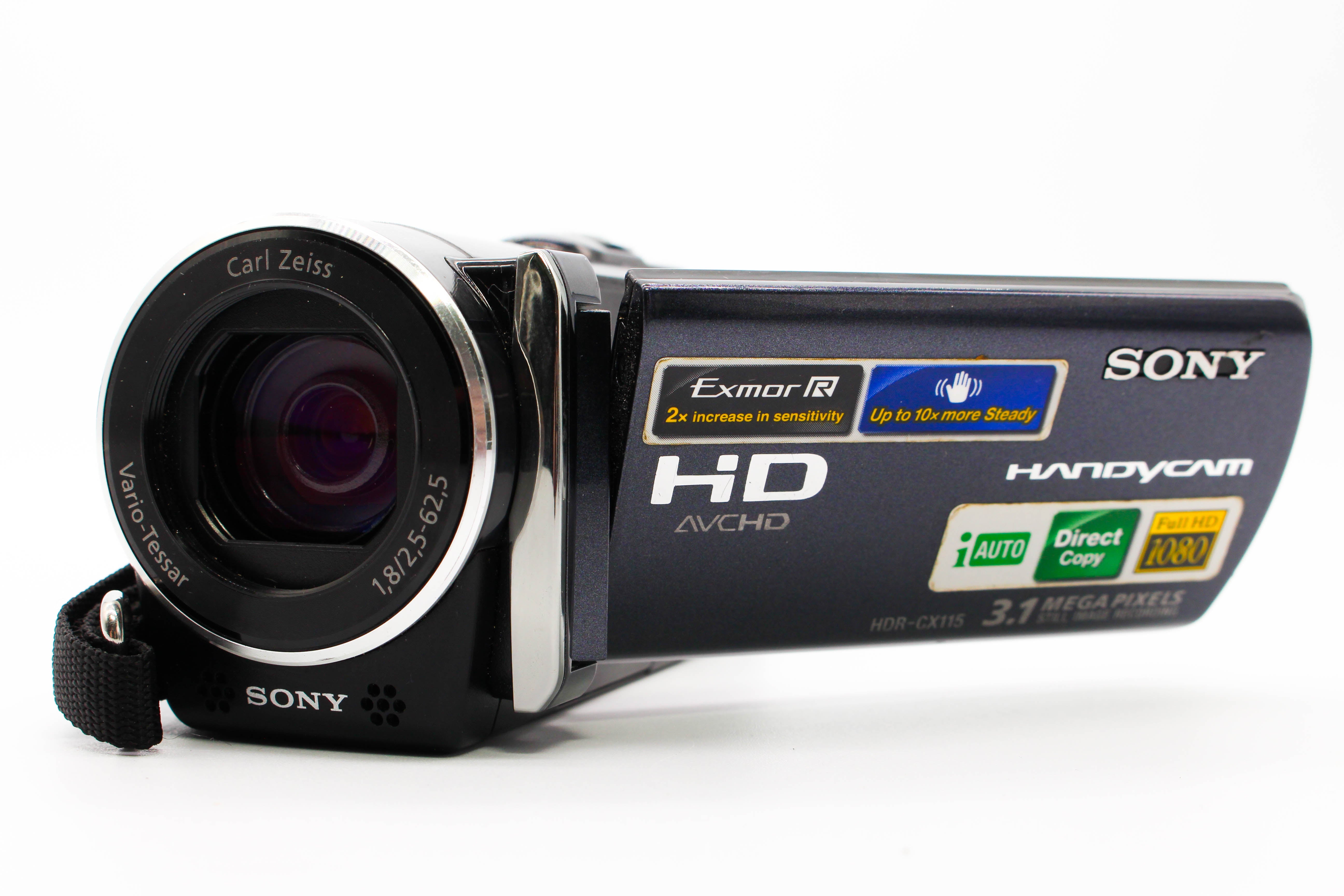Sony HDR-CX115 HD SD Card Video Handycam Camcorder Camera - Tested Bundle Excellent