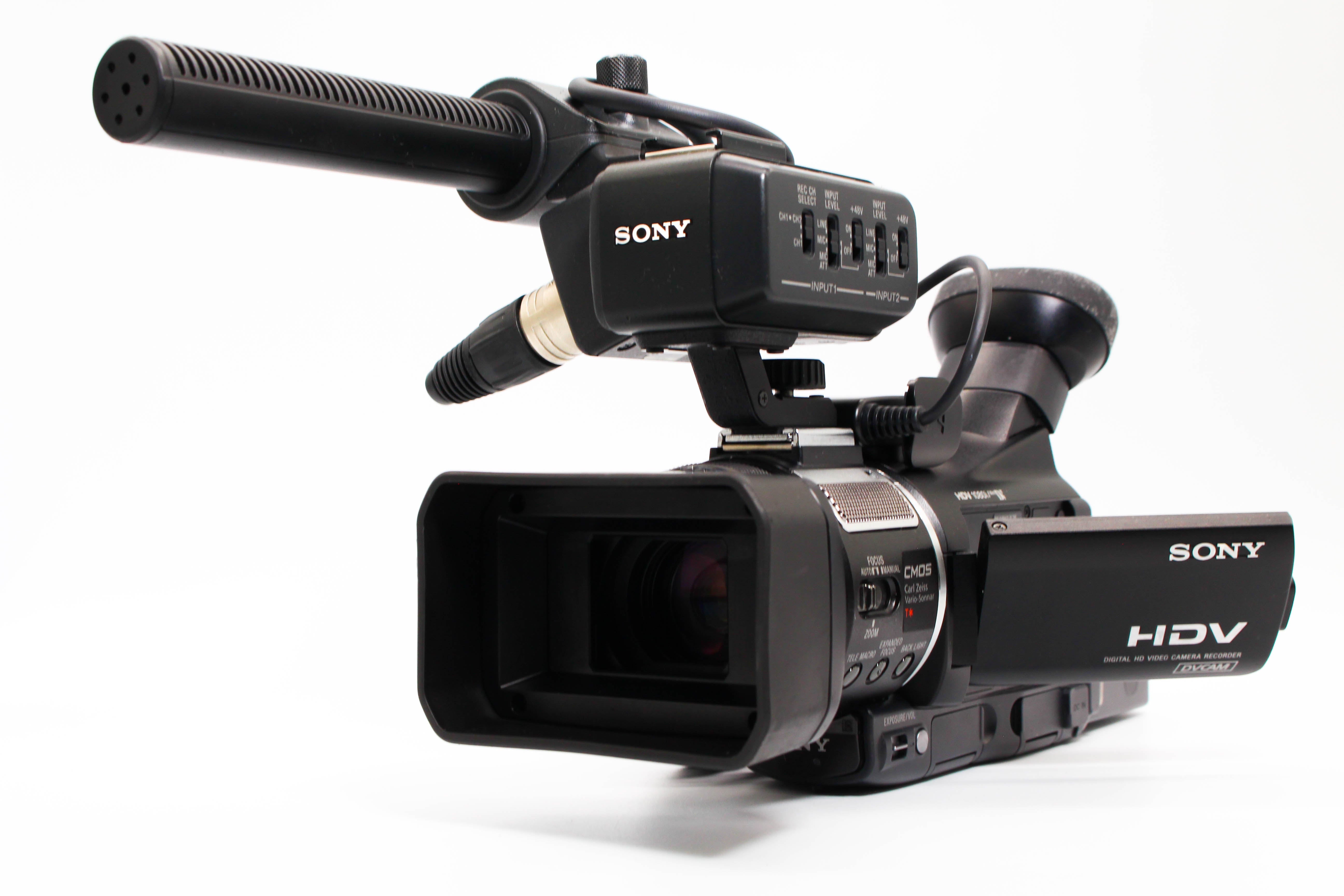 Sony HVR-A1E MiniDV HD Digital Video Handycam Camcorder - Tested Huge Bundle Excellent