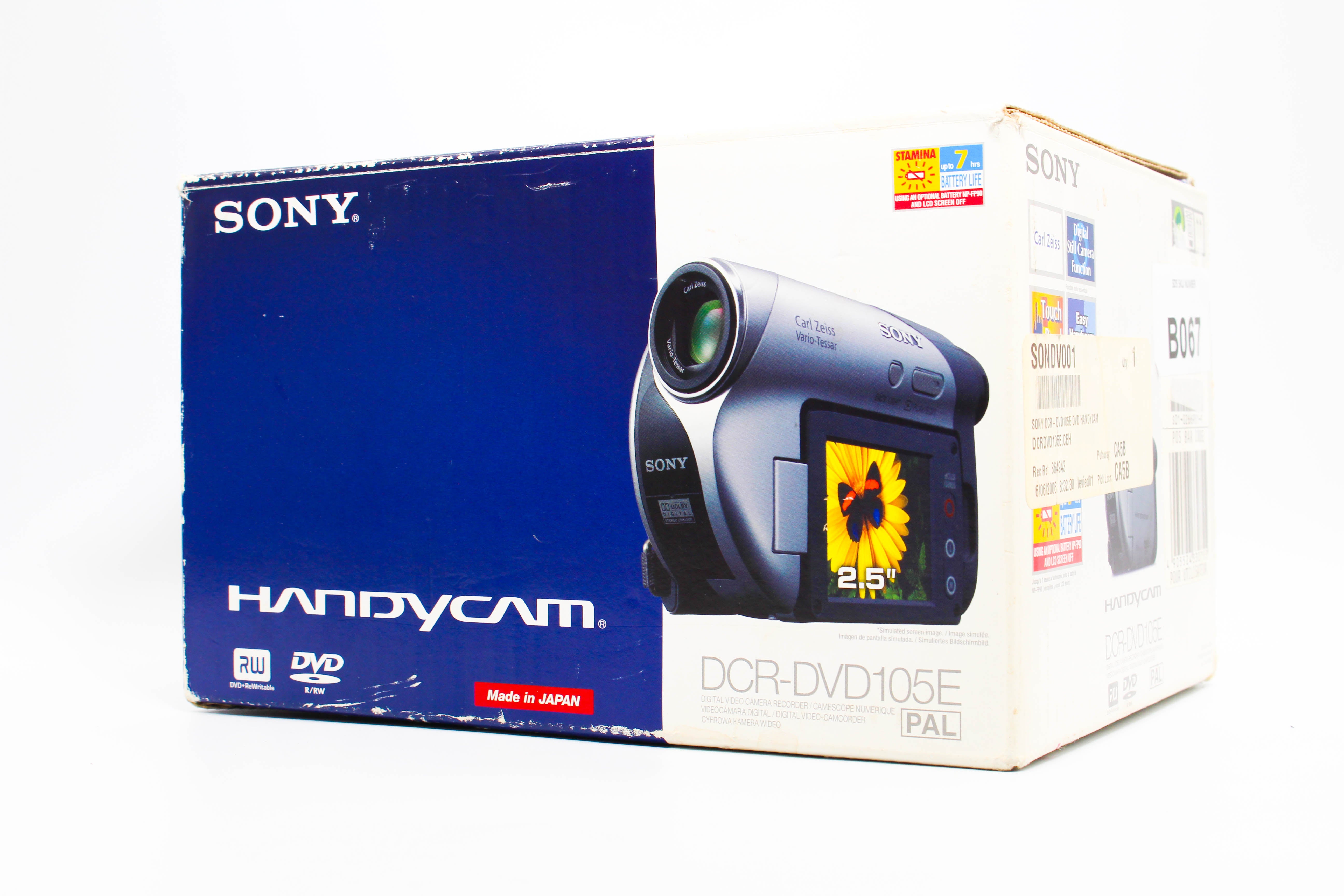 Sony DCR-DVD105E DVD Retro Video Handycam Camcorder Camera - Tested Bundle Excellent