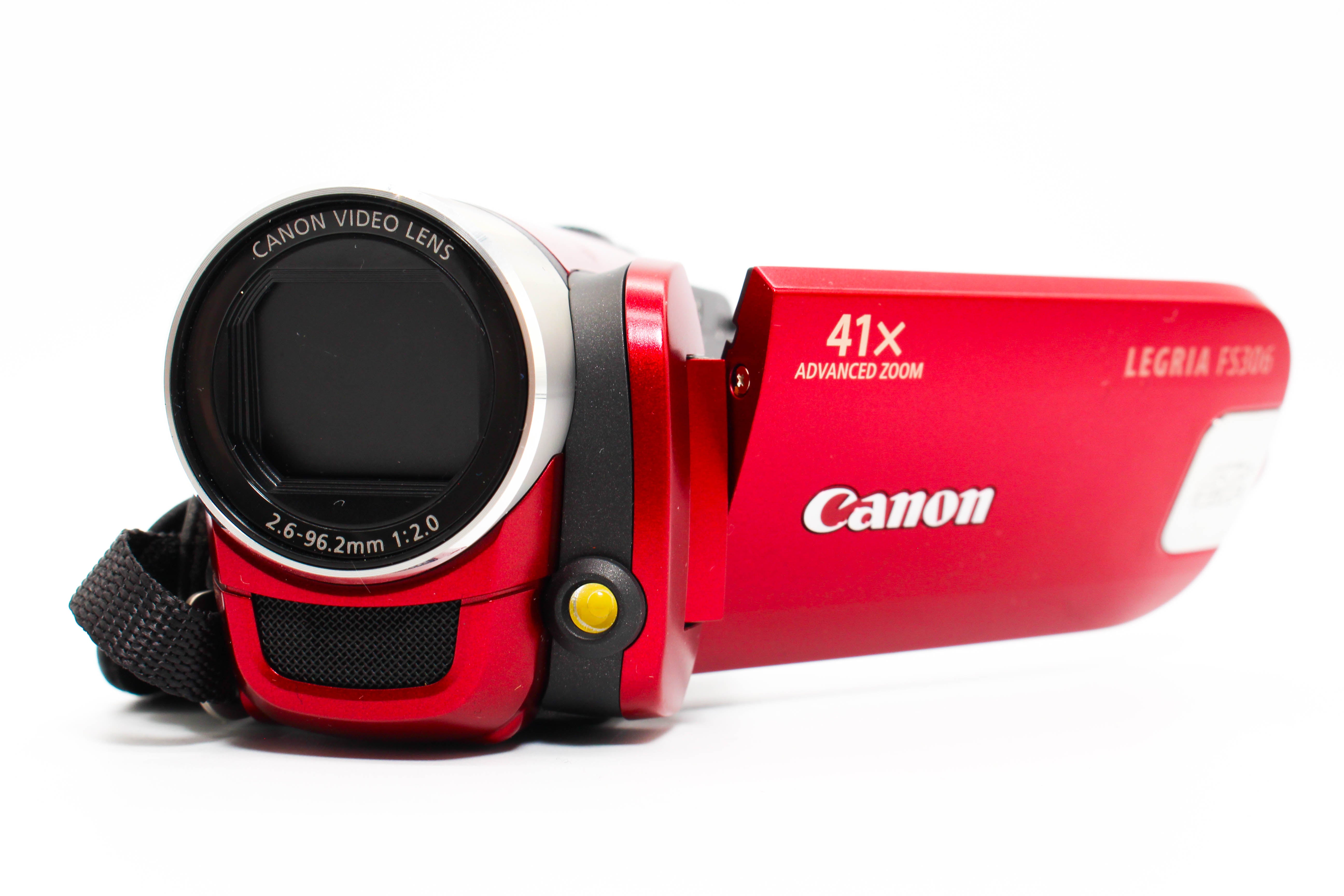 Canon Legria FS306 E HD SD Card Video Handycam Camcorder Camera - Tested Bundle Excellent