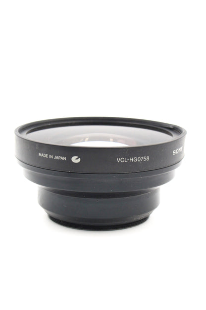 Sony VCL-HG0758 52mm Wide Conversion Lens X0.7 For Camcorders
