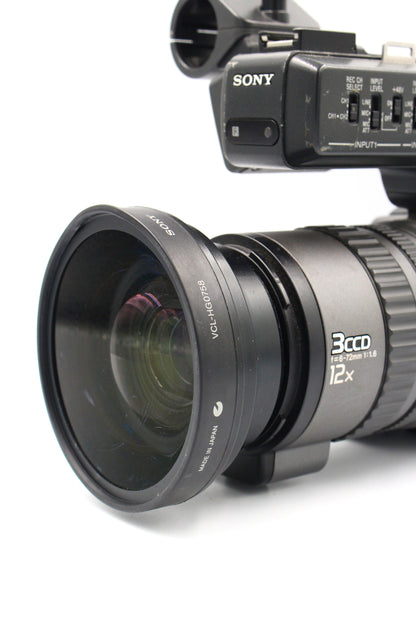 Sony VCL-HG0758 52mm Wide Conversion Lens X0.7 For Camcorders
