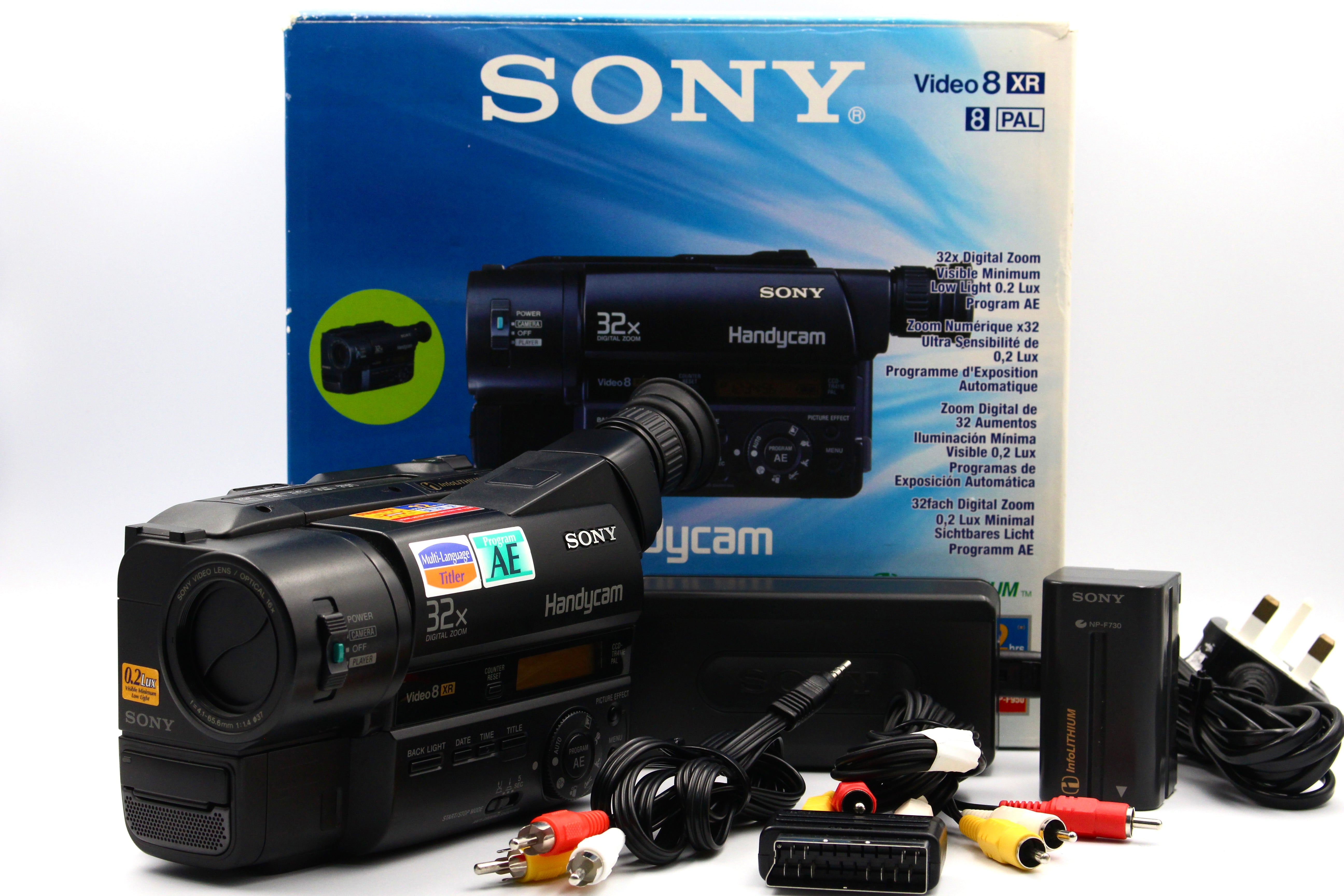 Sony CCD-TR411E Hi8 Video8 Analog Tape Video Camcorder Camera Handycam - Tested Bundle Excellent