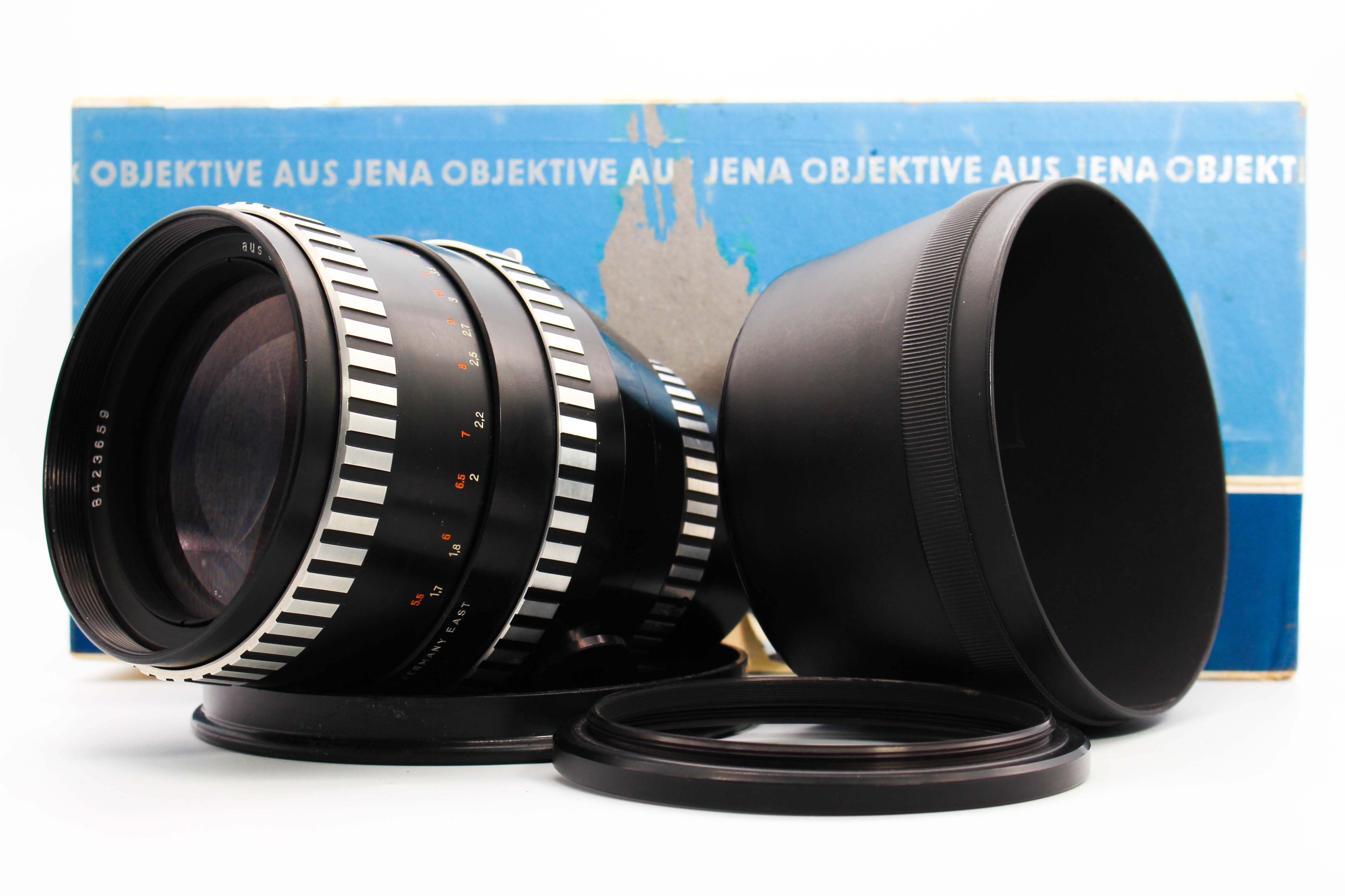 Carl Zeiss Jena 180mm f/2.8 Praktica Mount Telephoto Lens For Vintage Film SLR Cameras - Tested Bundle Excellent