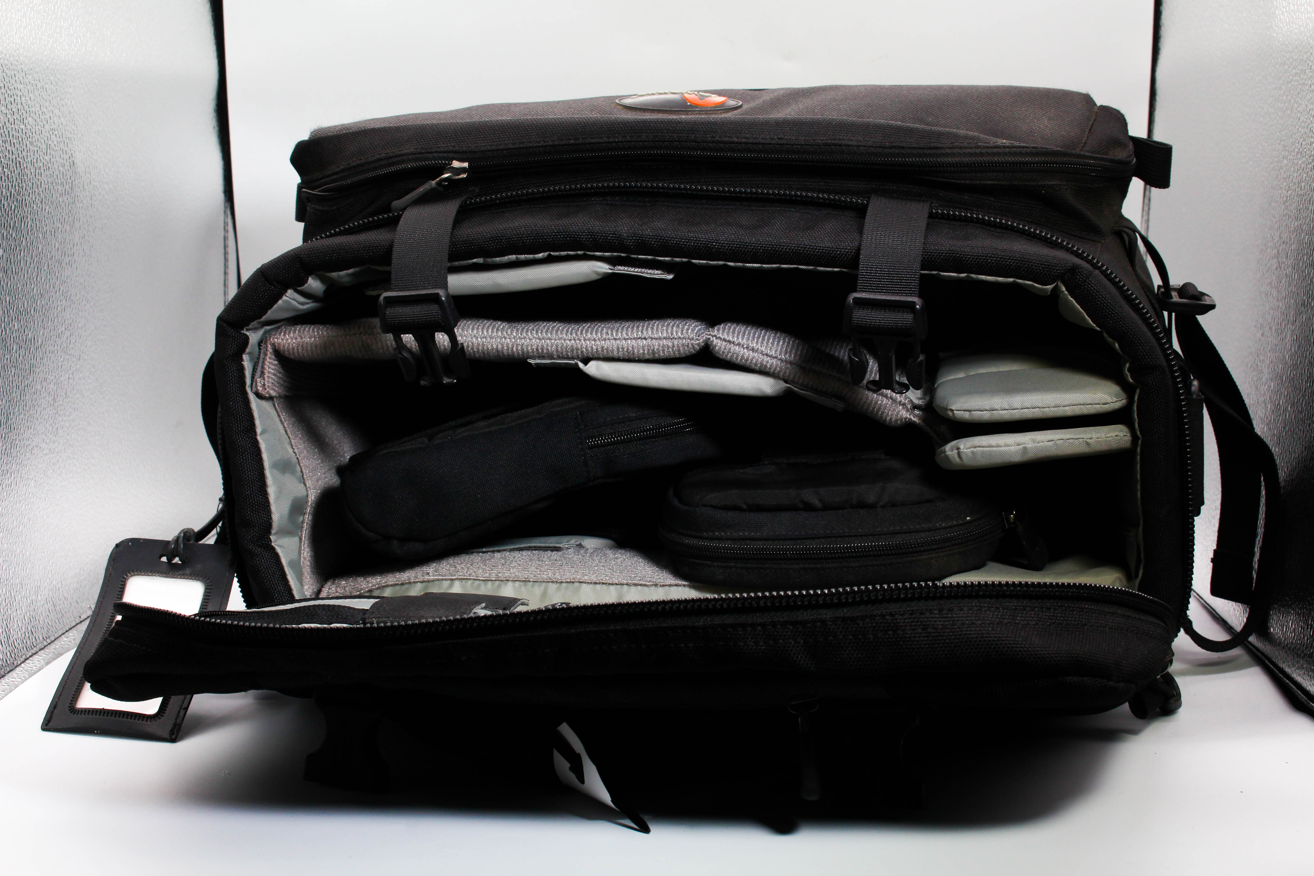 Lowepro Magnum AW Shoulder Carry Bag with Dividers and Extra Carry Pouch For Camera Camcorder DSLR Drone - Good
