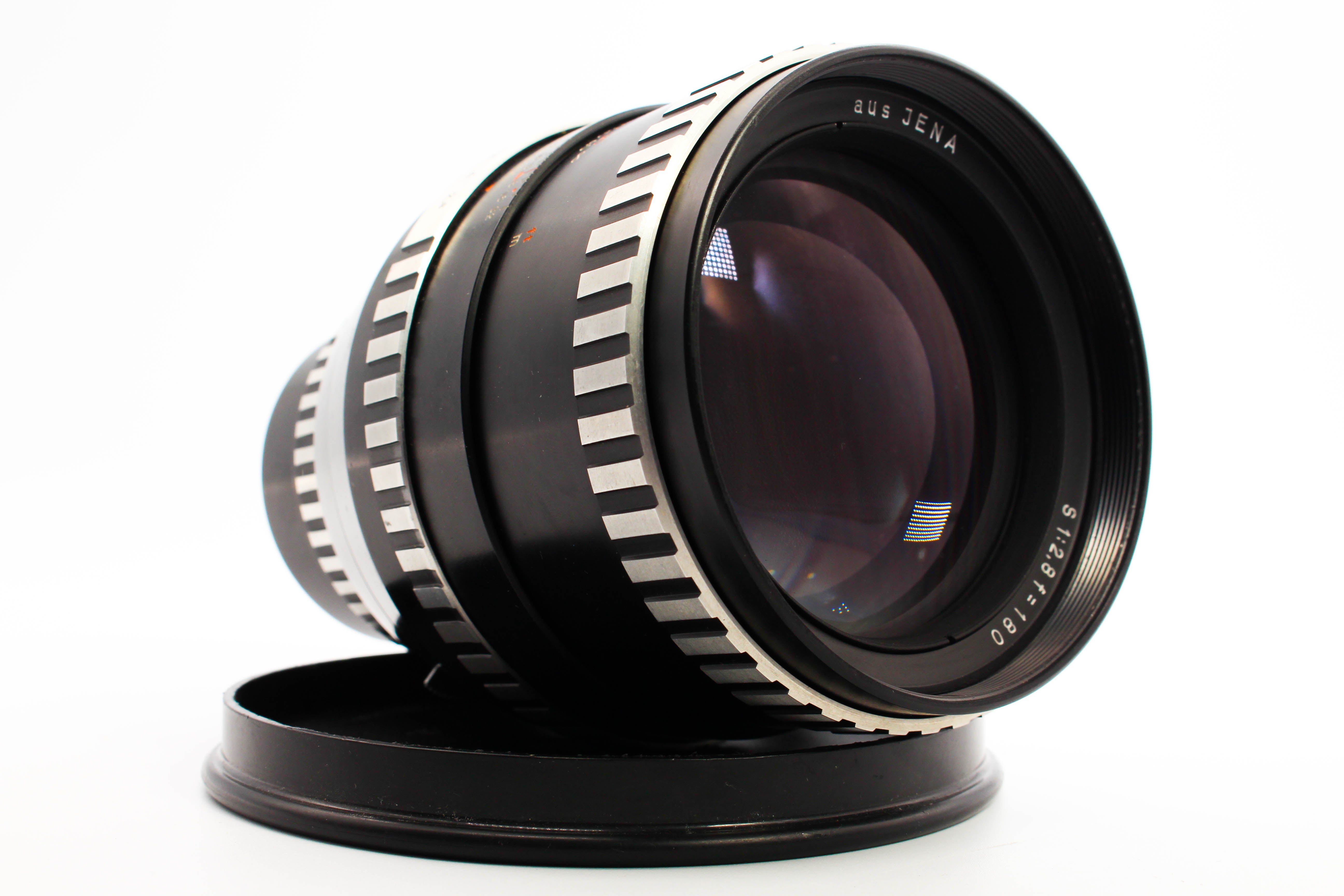 Carl Zeiss Jena 180mm f/2.8 Praktica Mount Telephoto Lens For Vintage Film SLR Cameras - Tested Bundle Excellent
