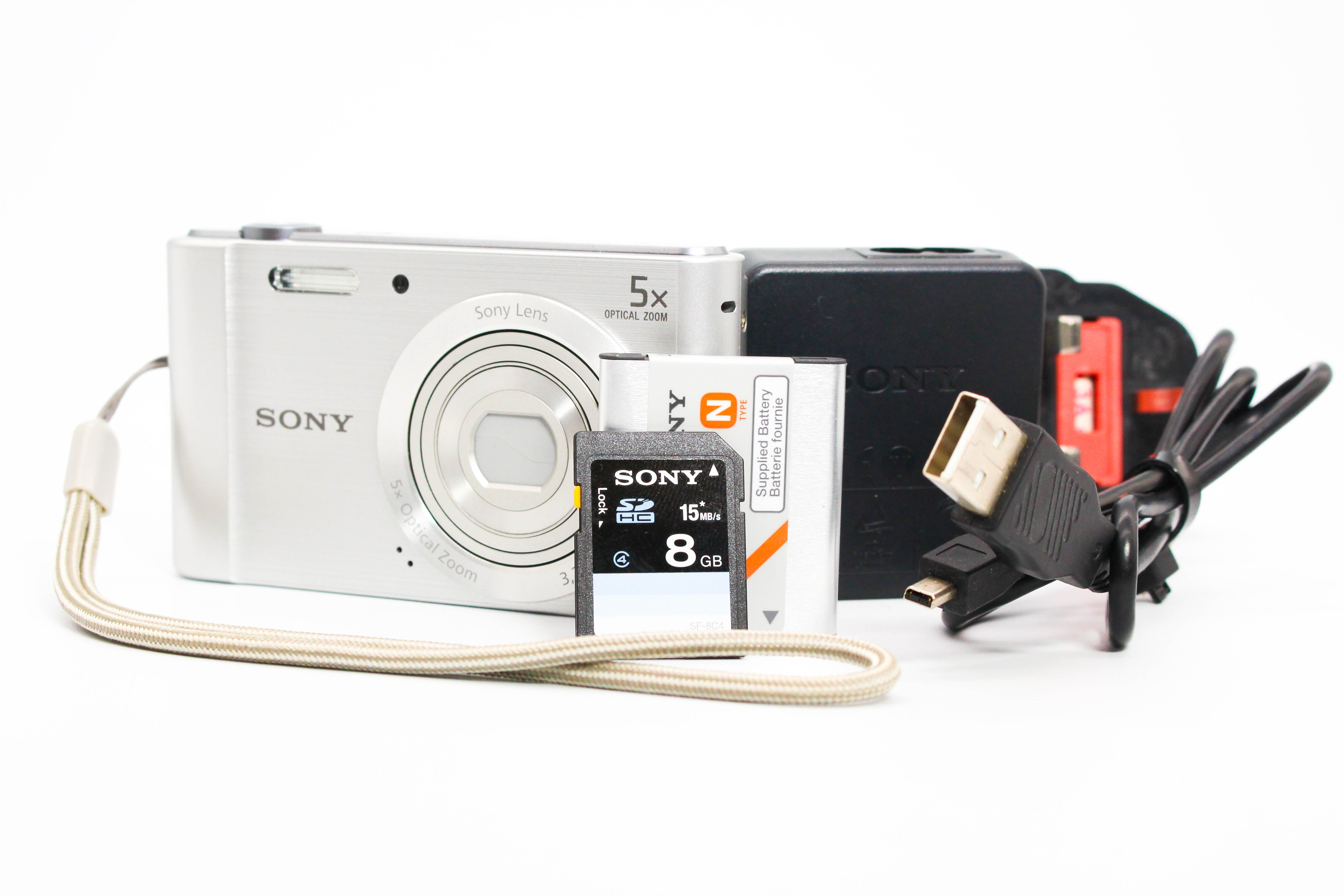 Sony Cybershot DSC-W800 Retro Compact Digital Photo Video Camera Digicam - Tested Bundle Excellent