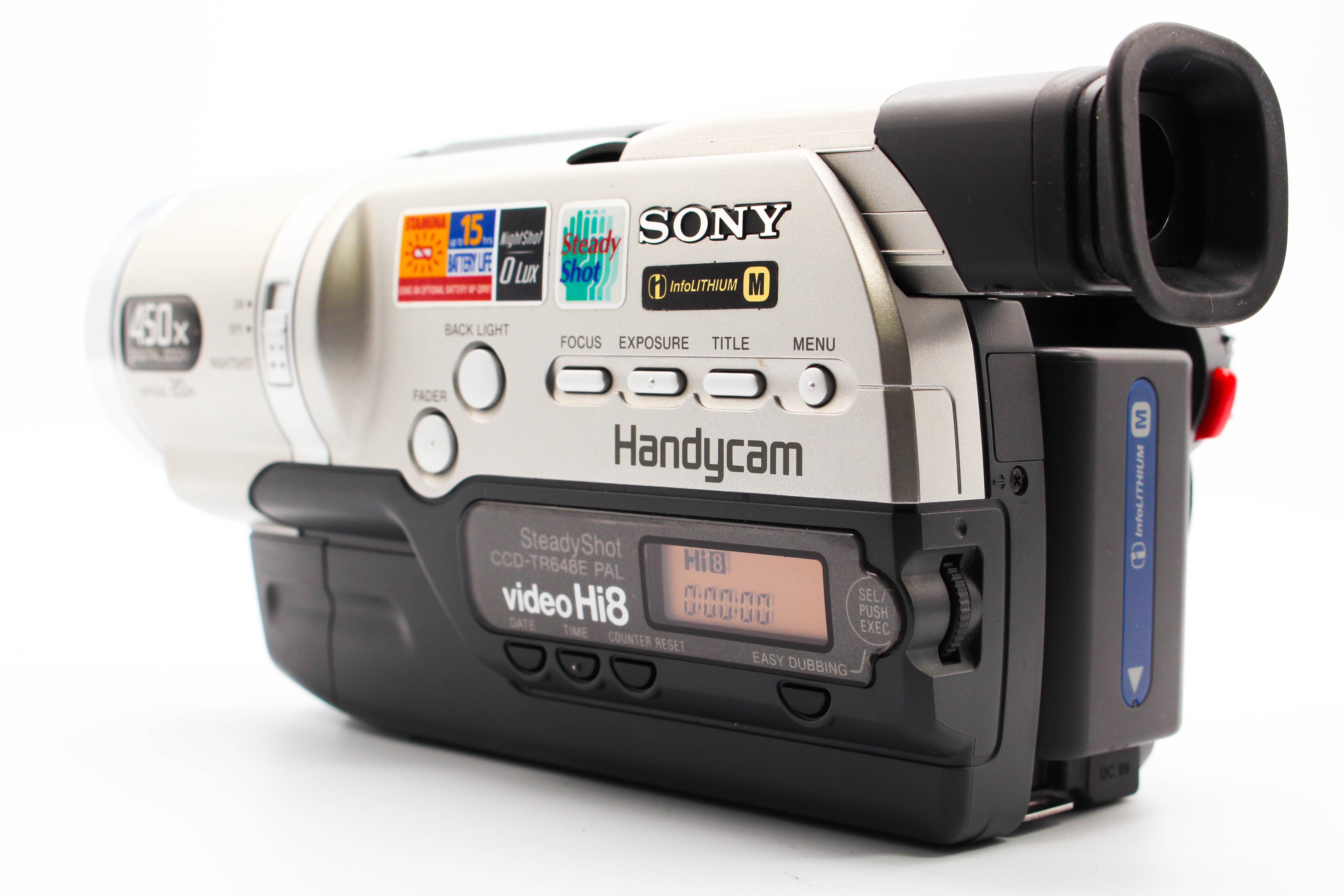 Sony CCD-TRV648E Hi8 Video8 8mm Analog Video Handycam Camera Camcorder - Tested Bundle Excellent