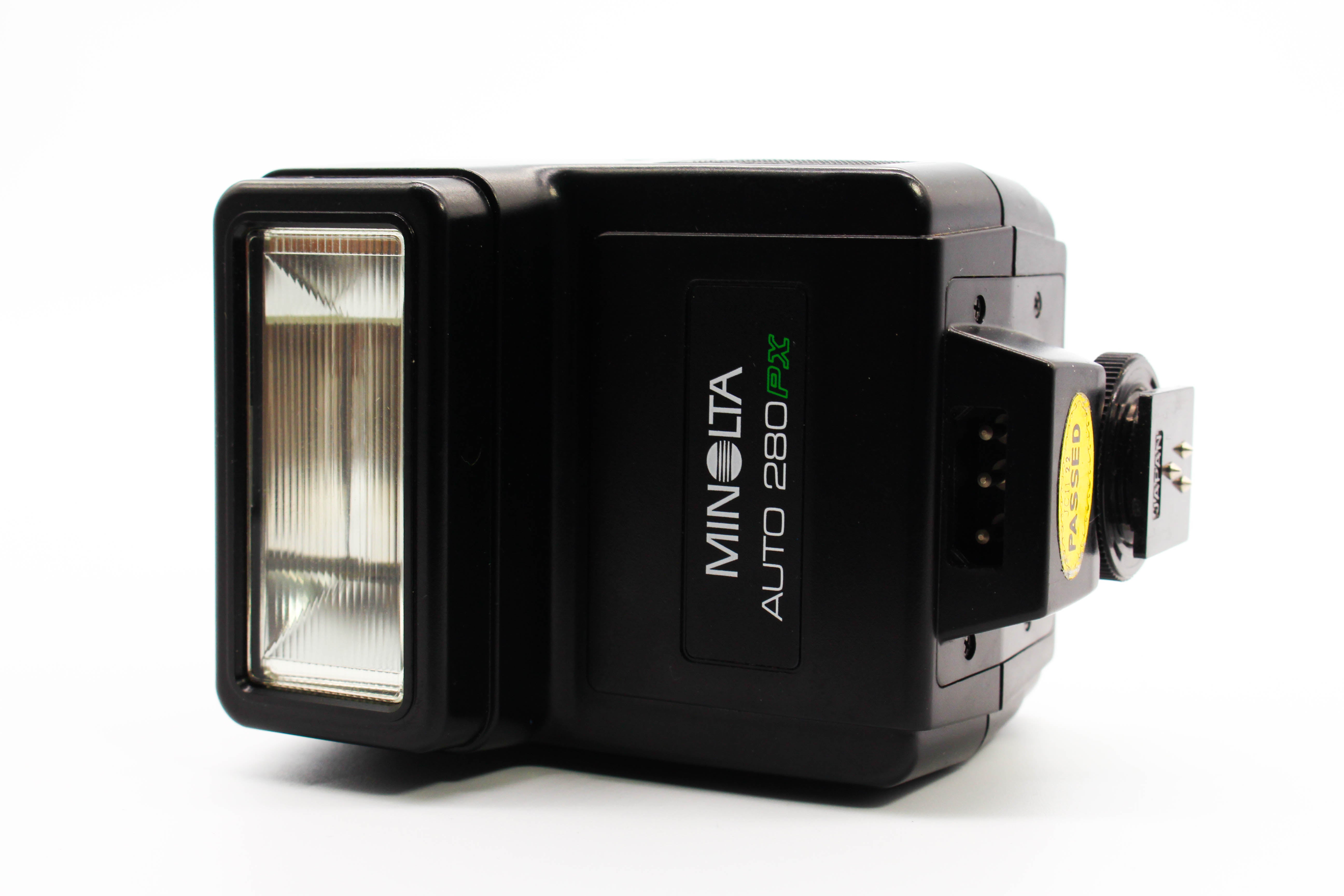 Minolta Auto 280PX Flash Unit For Vintage SLR Film Photo Cameras - Tested Bundle Excellent