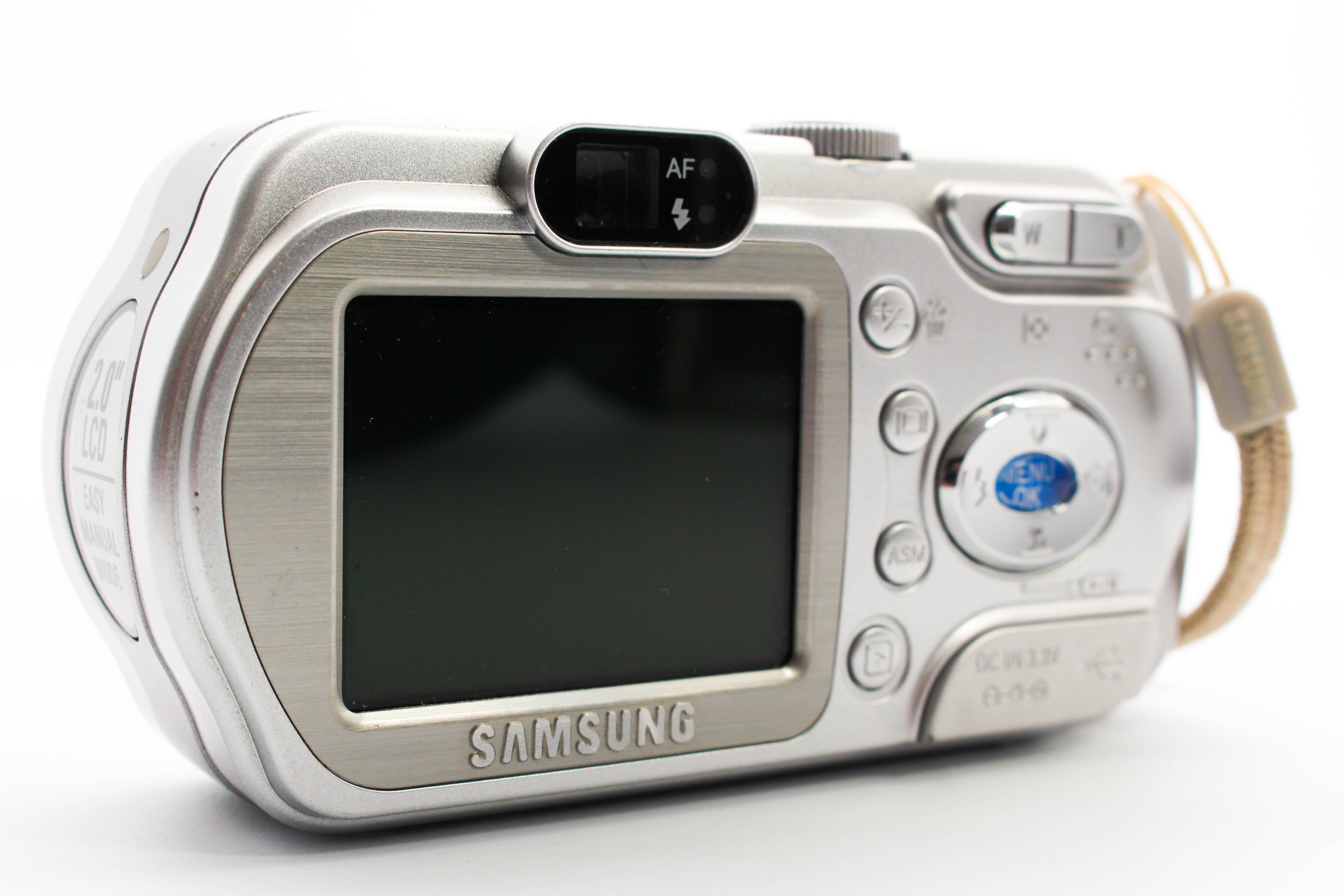 Samsung Digimax A7 SD Card Digital Compact Photo Video Camera Digicam - Tested Bundle