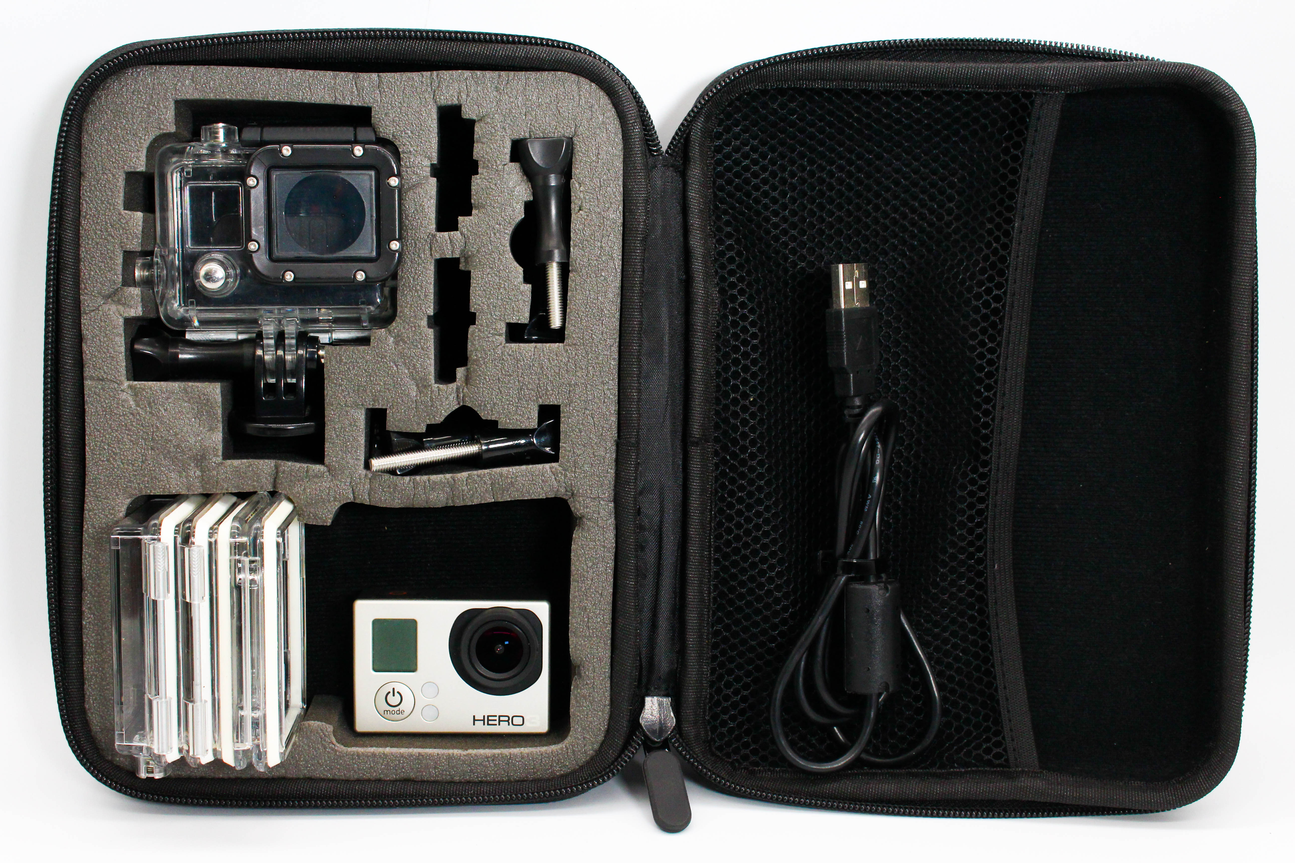 GoPro Hero 3 Micro SD Card Digital Photo Video Action Camera Body Silver - Tested Bundle Good
