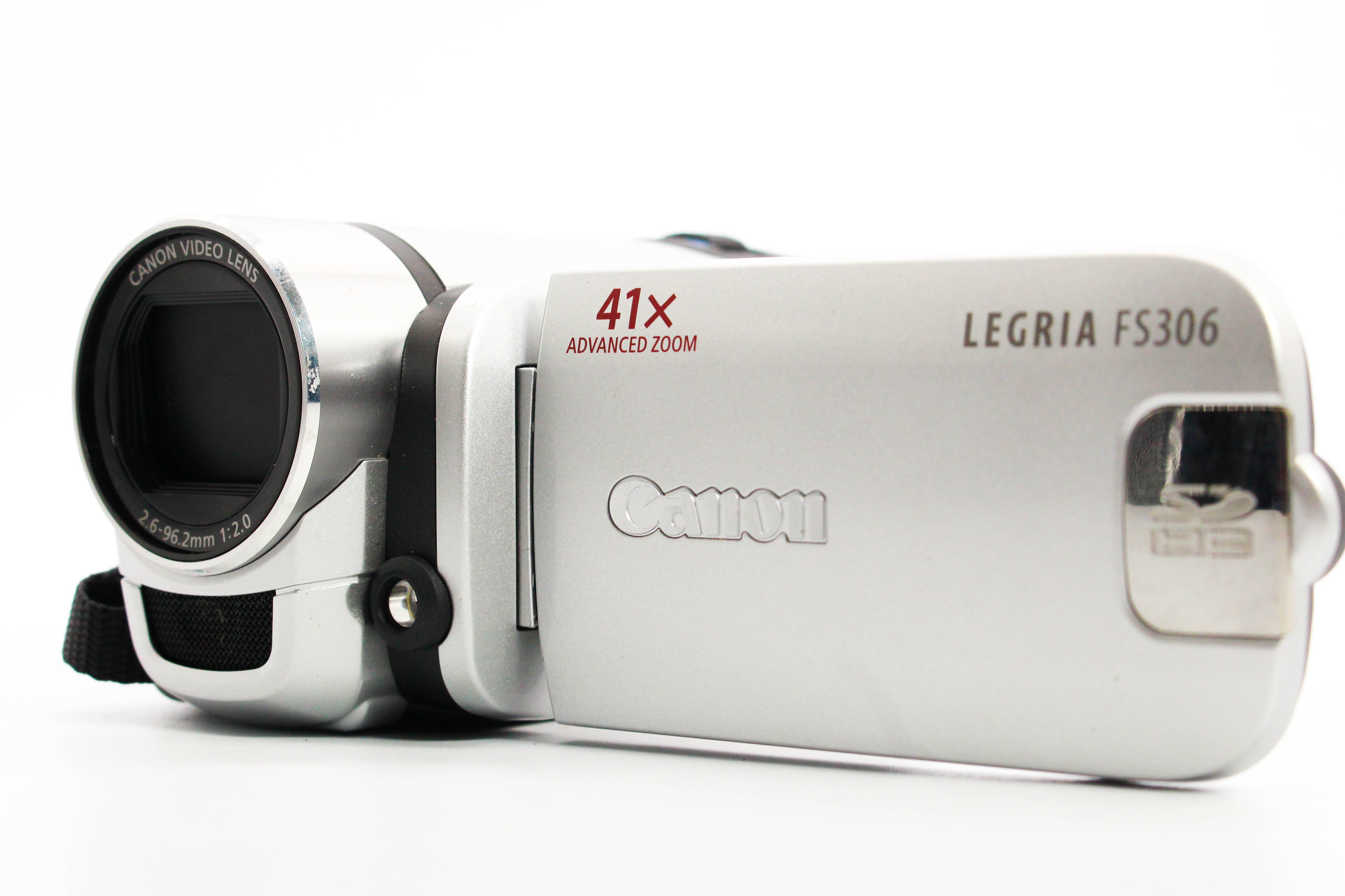 Canon Legria FS306E SD Card HD Digital Video Handycam Camcorder Camera - Tested Bundle Excellent