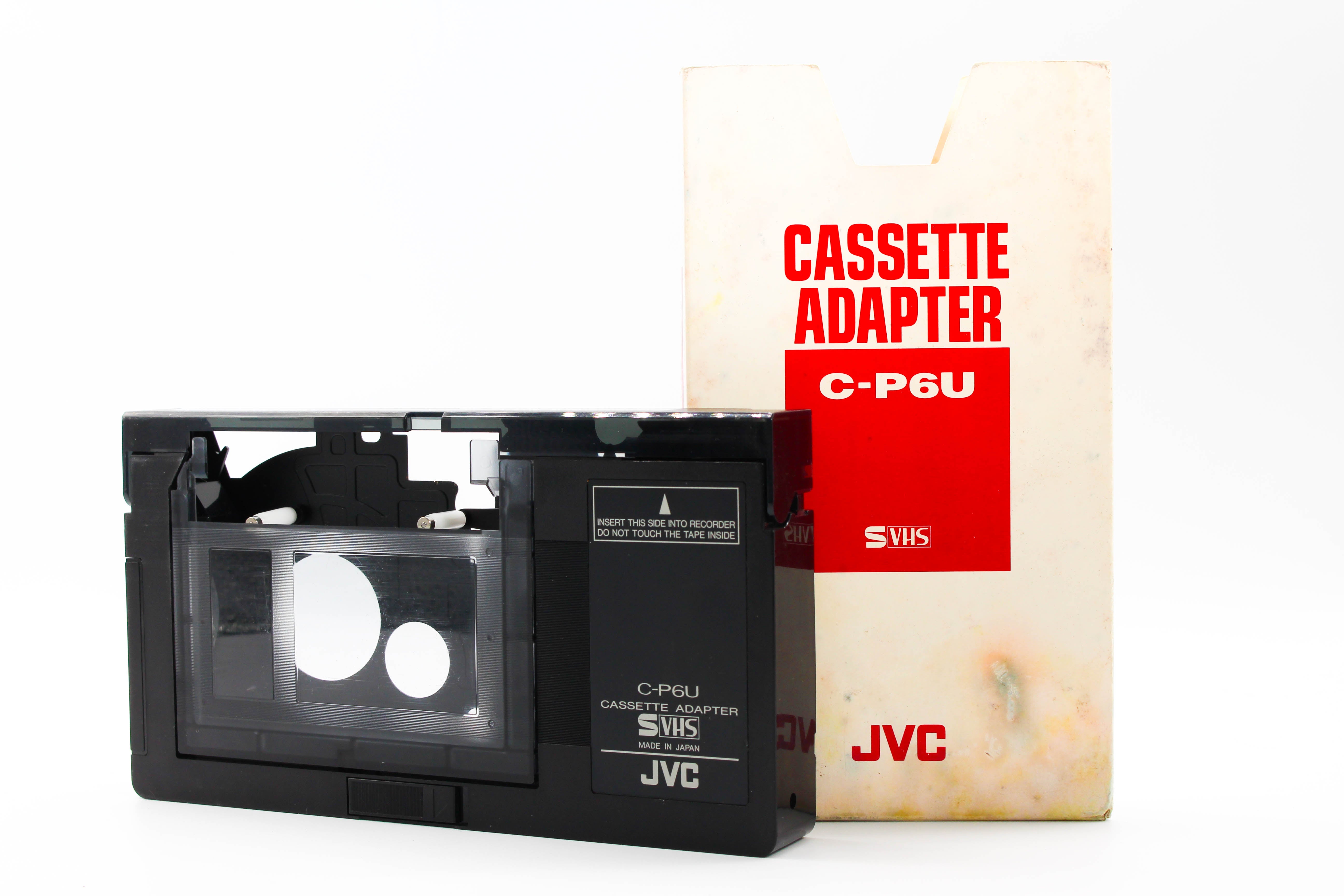 JVC C-P6U Compact VHS-C to Full Size S VHS Tape Cassette Adapter - Untested