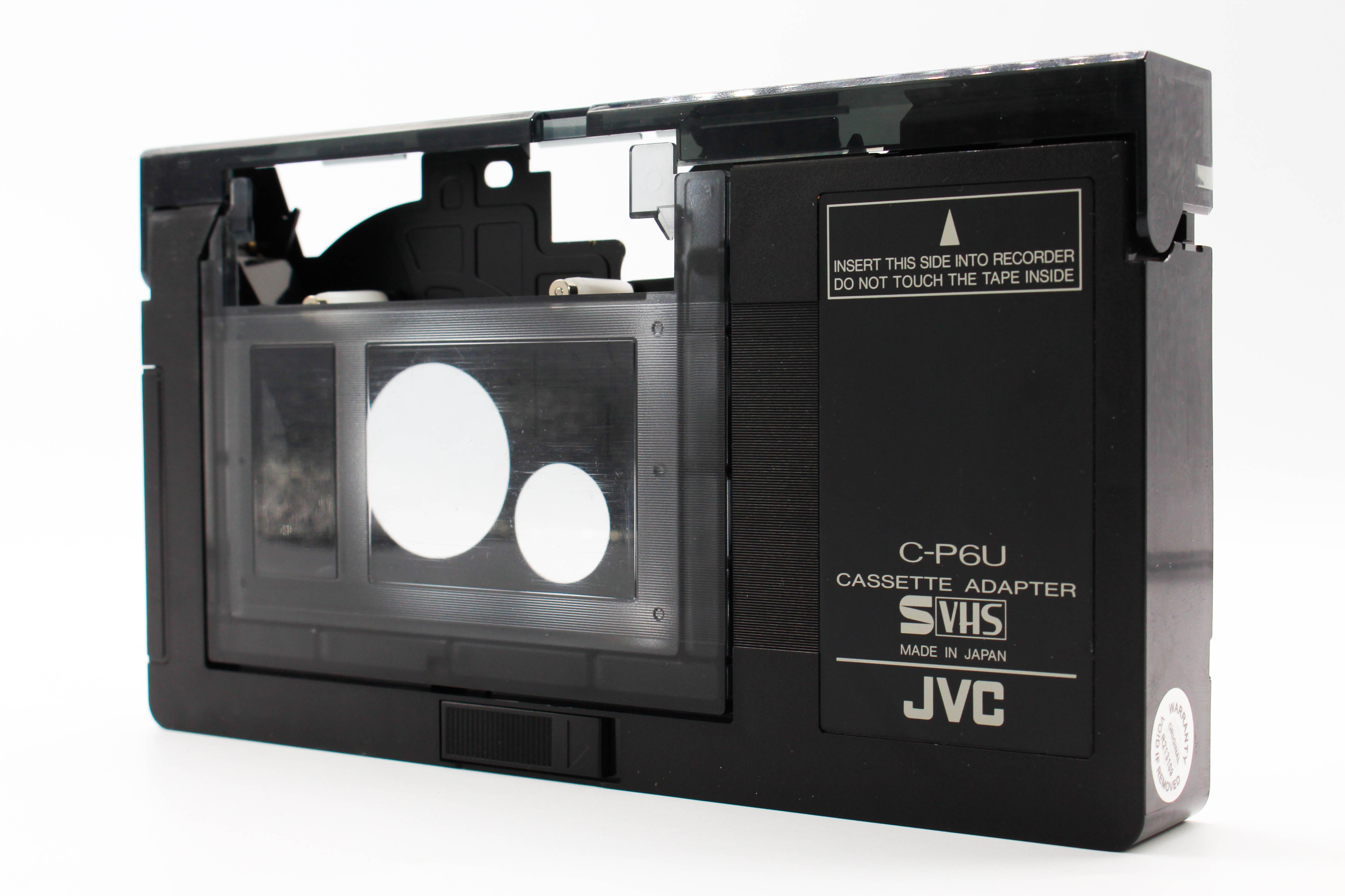 JVC C-P6U Compact VHS-C to Full Size S VHS Tape Cassette Adapter - Untested