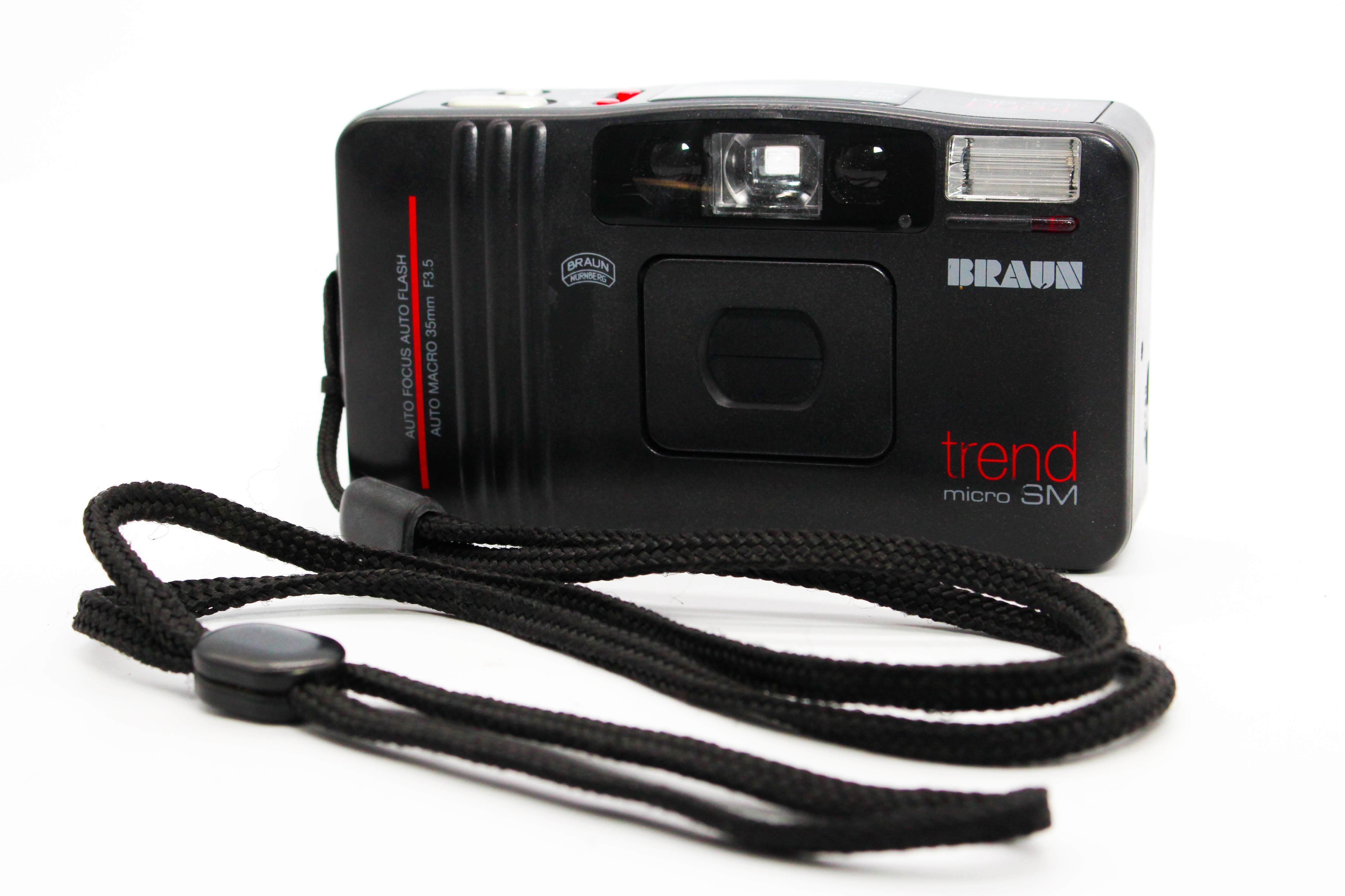 Braun Photo Technik Trend Micro SM 35mm Film Compact Point And Shoot Camera With 35mm F3.5 Lens - Tested Good