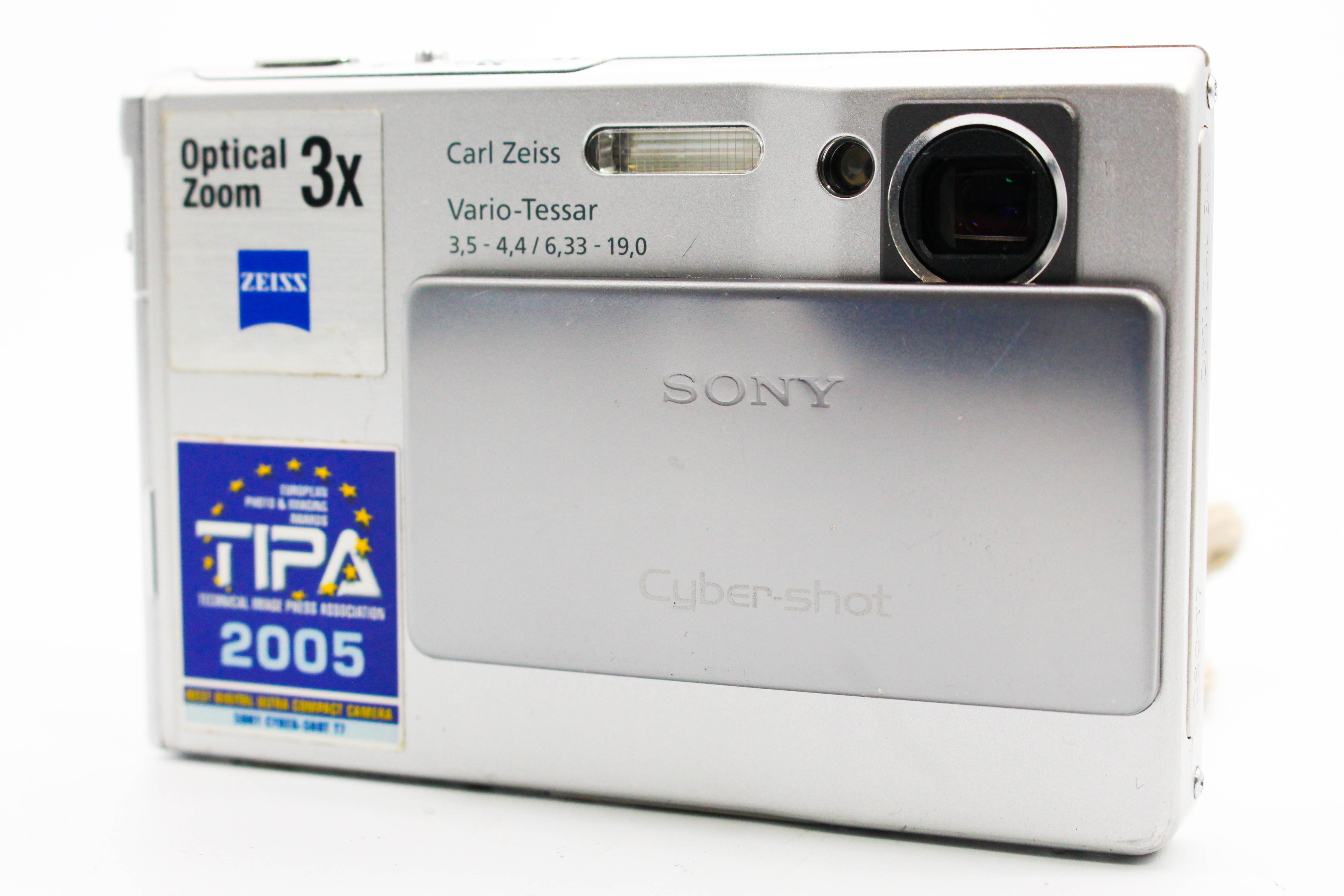 Sony Cybershot DSC-T7 Memory Stick Pro Duo Retro Digital Photo Video Camera Digicam - Tested Bundle Good