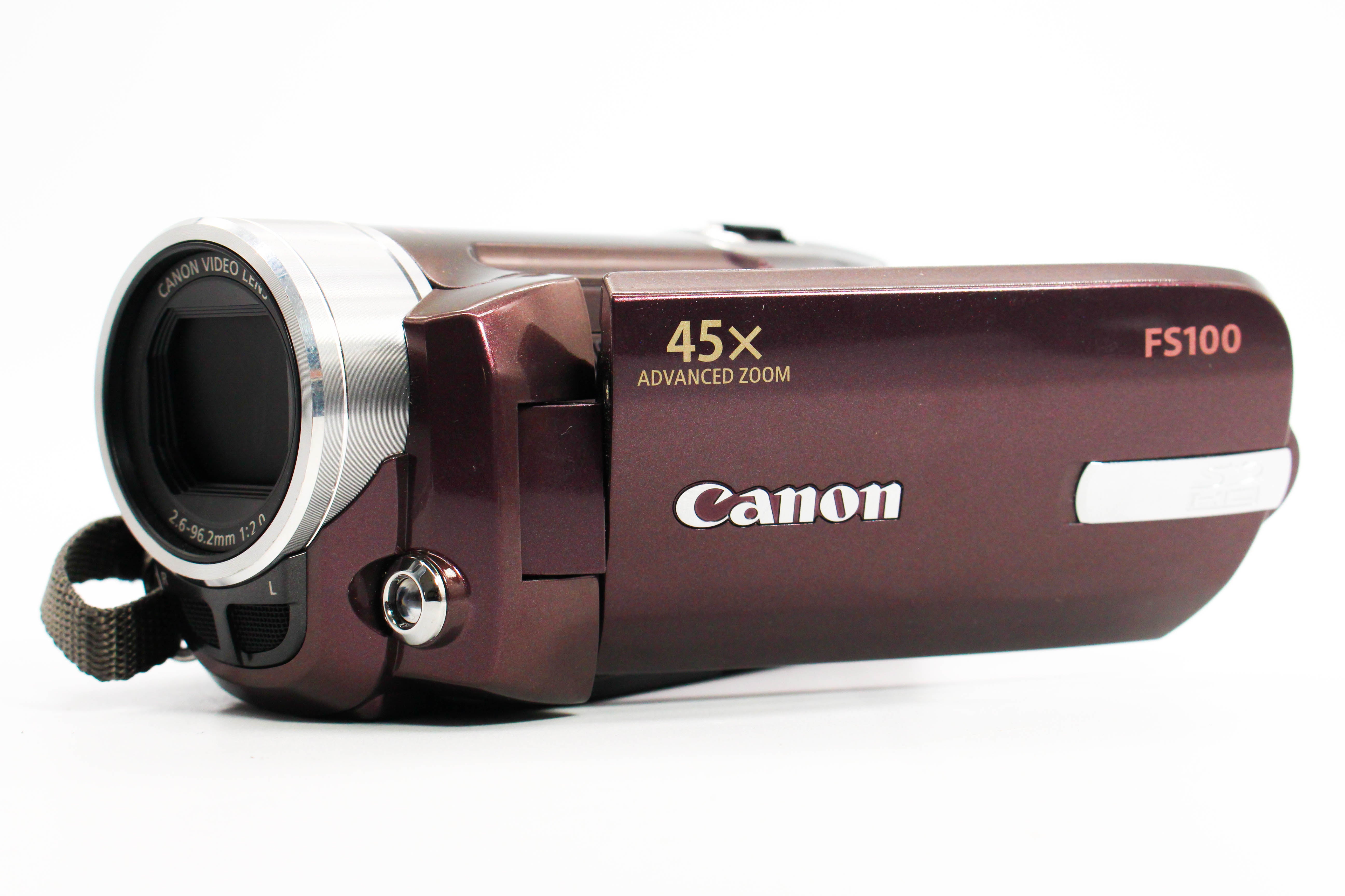 Canon FS100E SD Card HD Digital Video Handycam Camcorder Camera - Tested Bundle Excellent