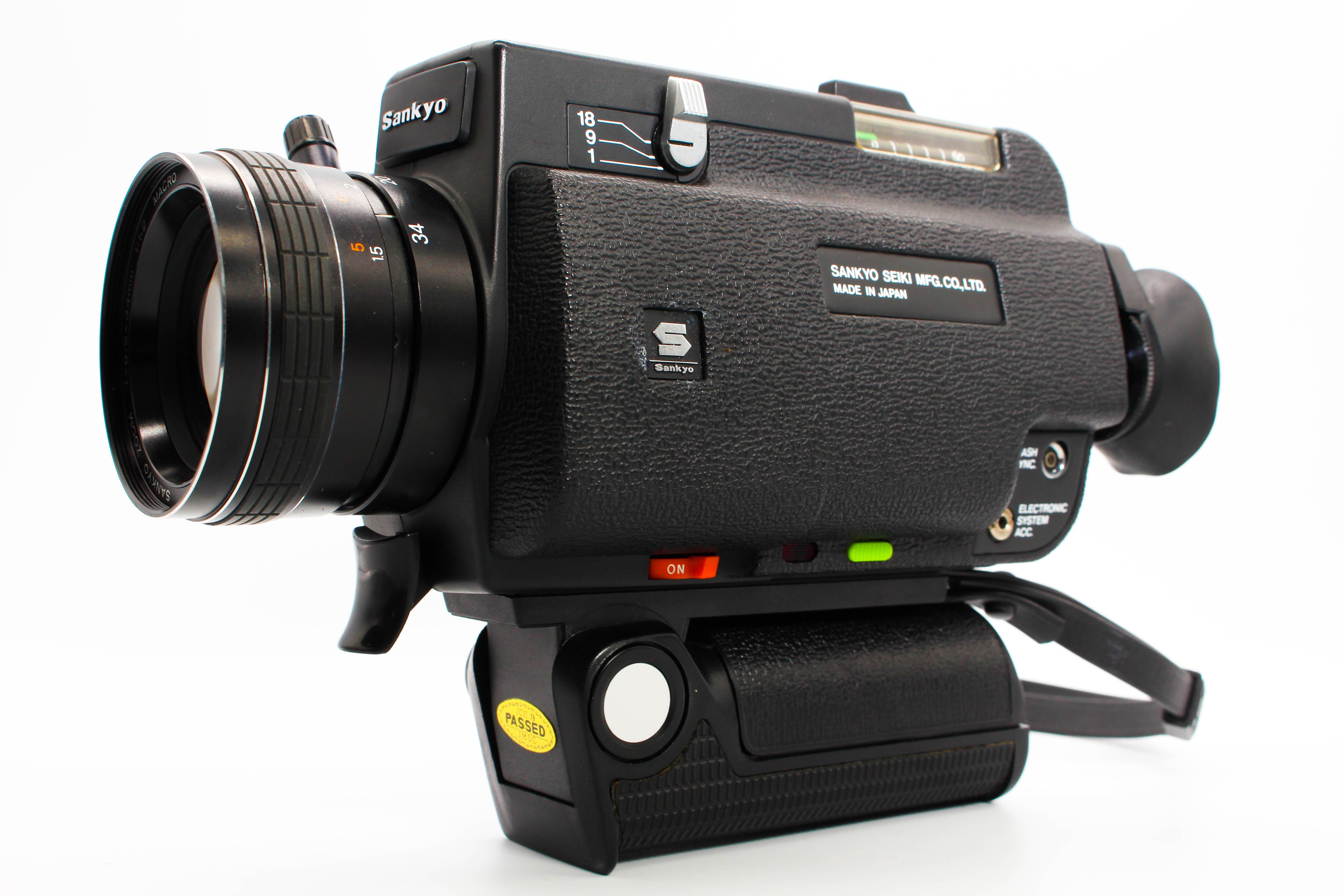 Sankyo ES-44XL Electronic System Super 8 Cine Camera - Tested Bundle Excellent