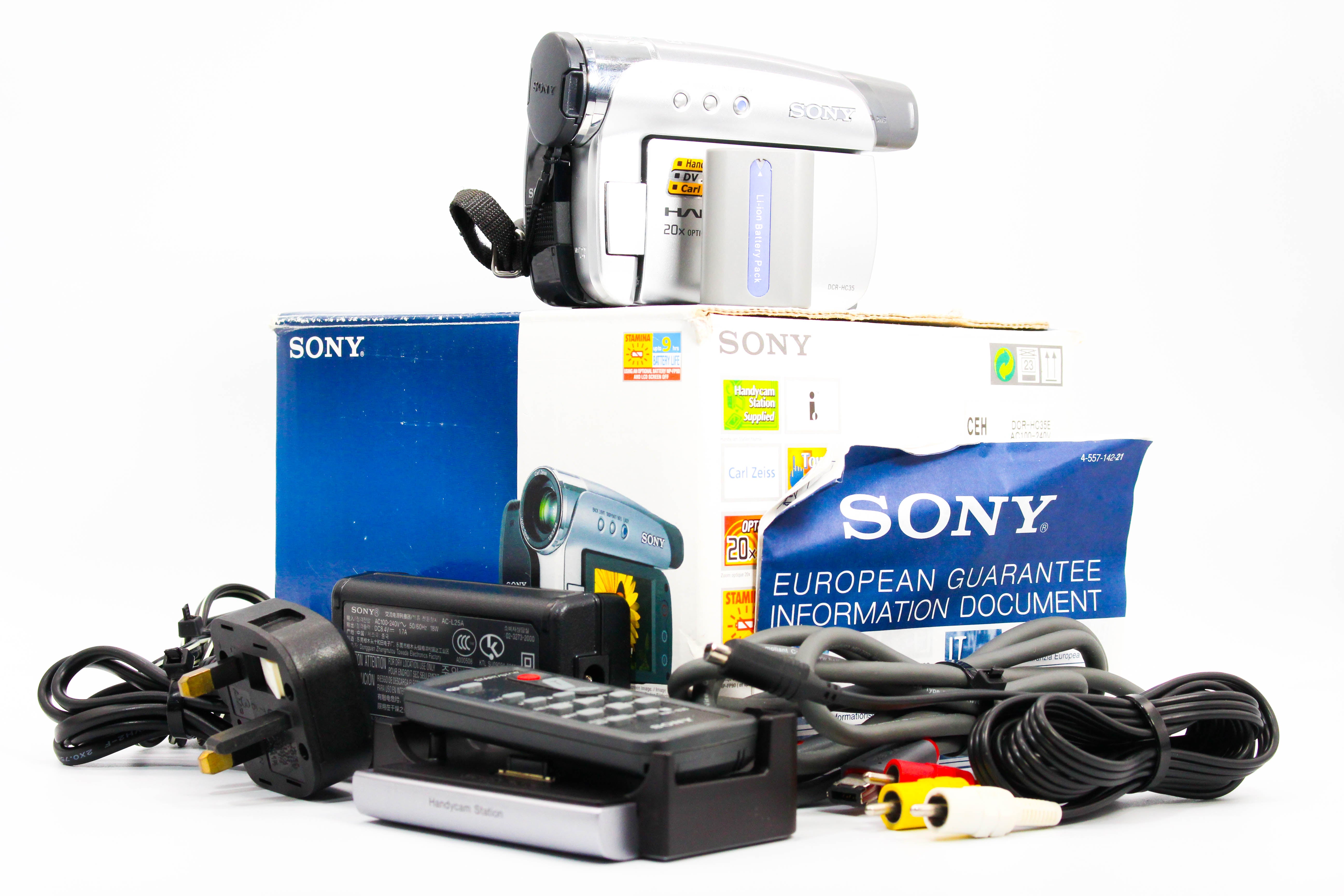 Sony DCR-HC35E MiniDV Digital Video Handycam Camcorder Camera - Tested Bundle Excellent