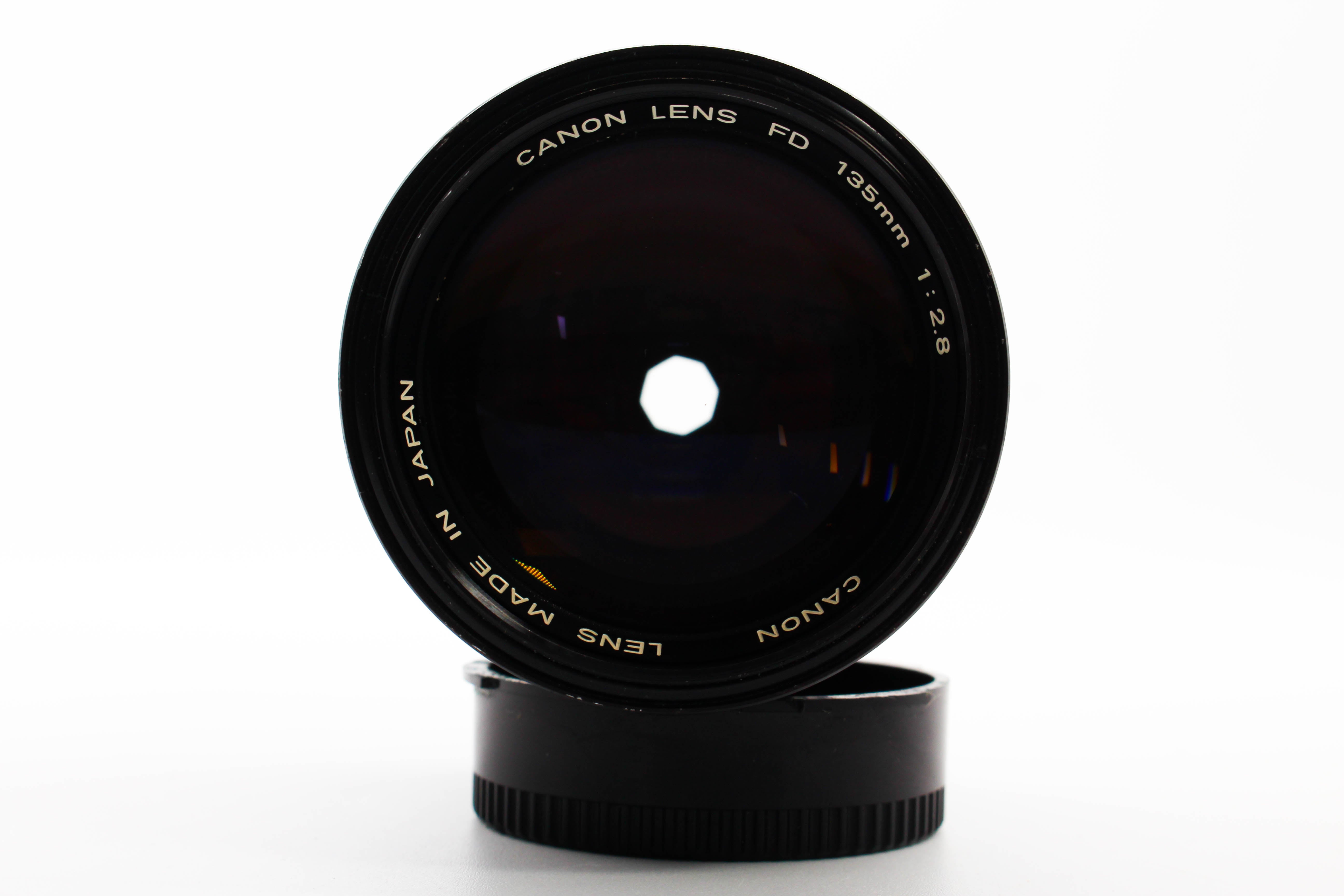 Canon Vintage 135mm f/2.8 FD Mount Prime Lens - Tested Bundle Excellent