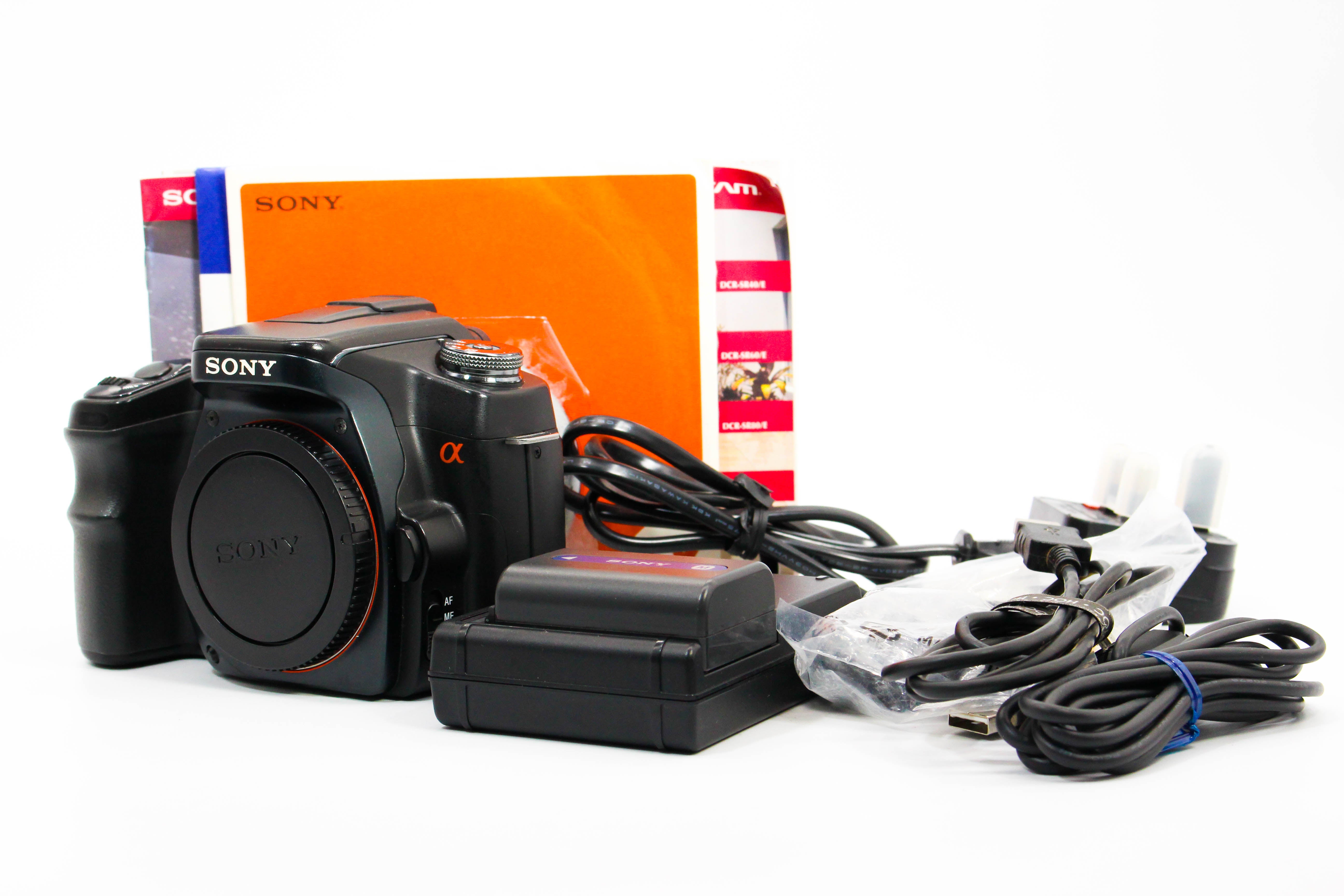 Sony DSLR-A100 CF Card Digital Photo DSLR Camera Body - Tested Bundle Good