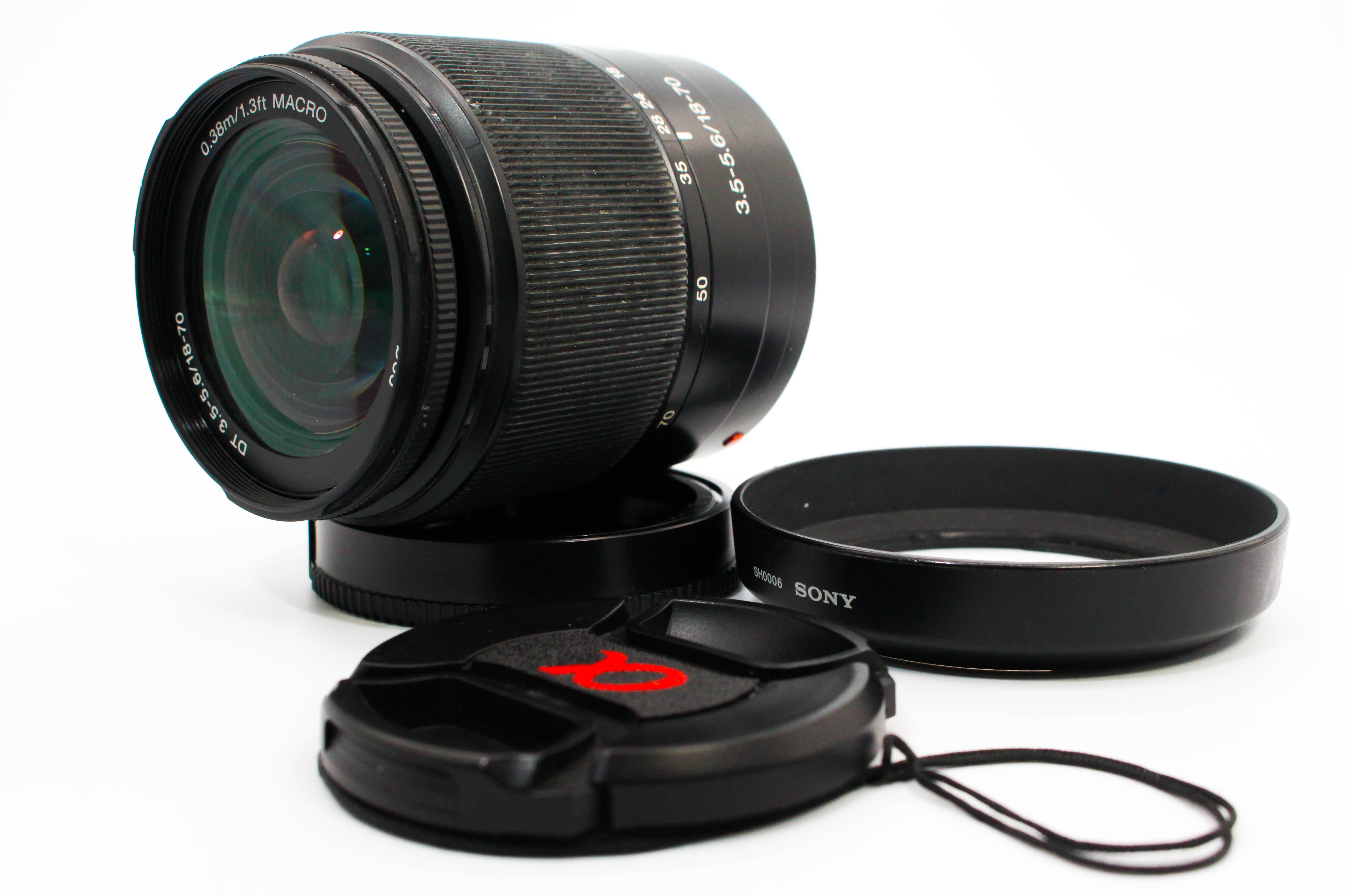 Sony 18-70mm f/3.5-5.6 Sony Minolta A Mount AF Zoom Lens For DSLR Cameras - Tested Bundle Good
