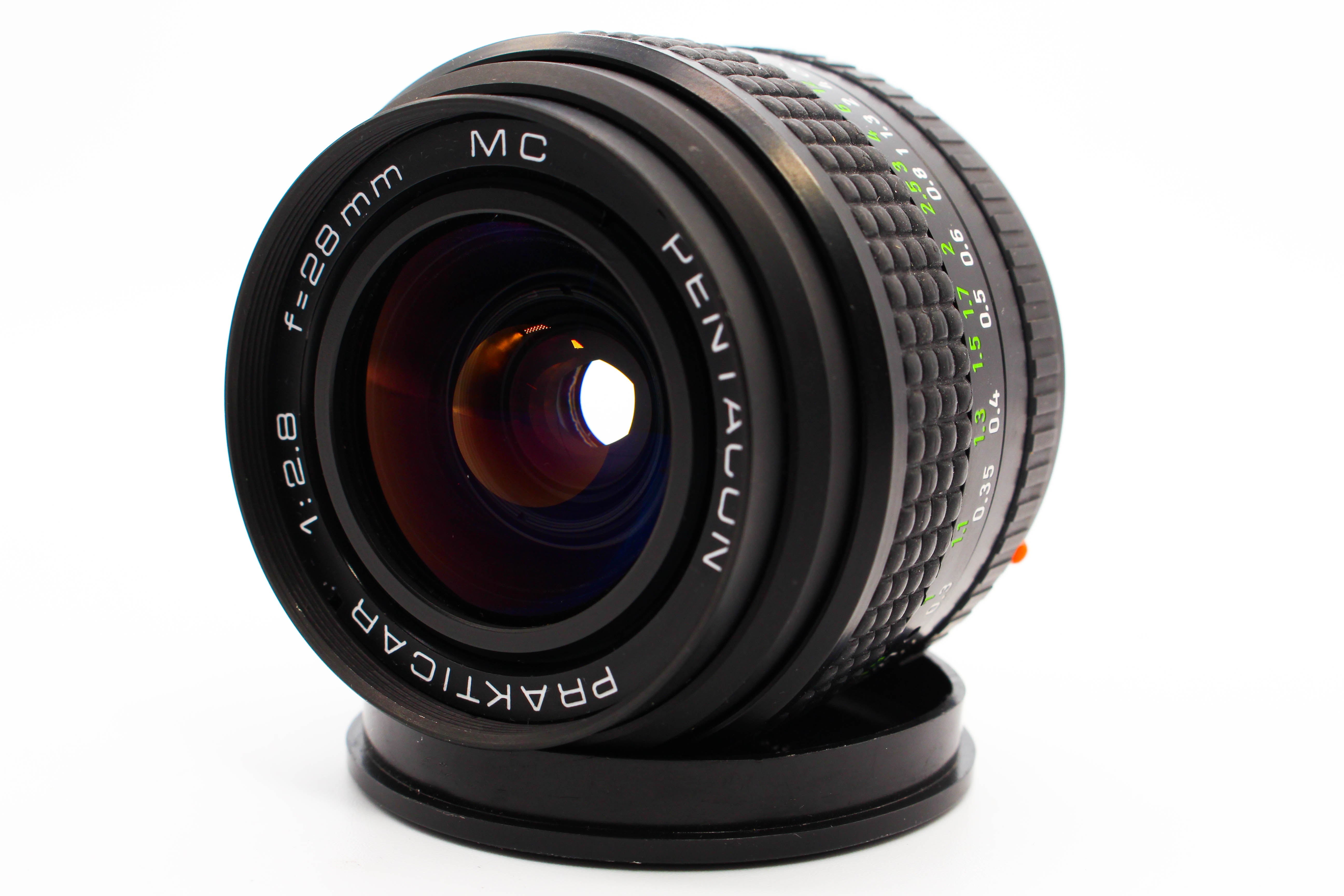 Prakticar 28mm f/2.8 PB Mount MC Pentacon Lens - Tested Excellent