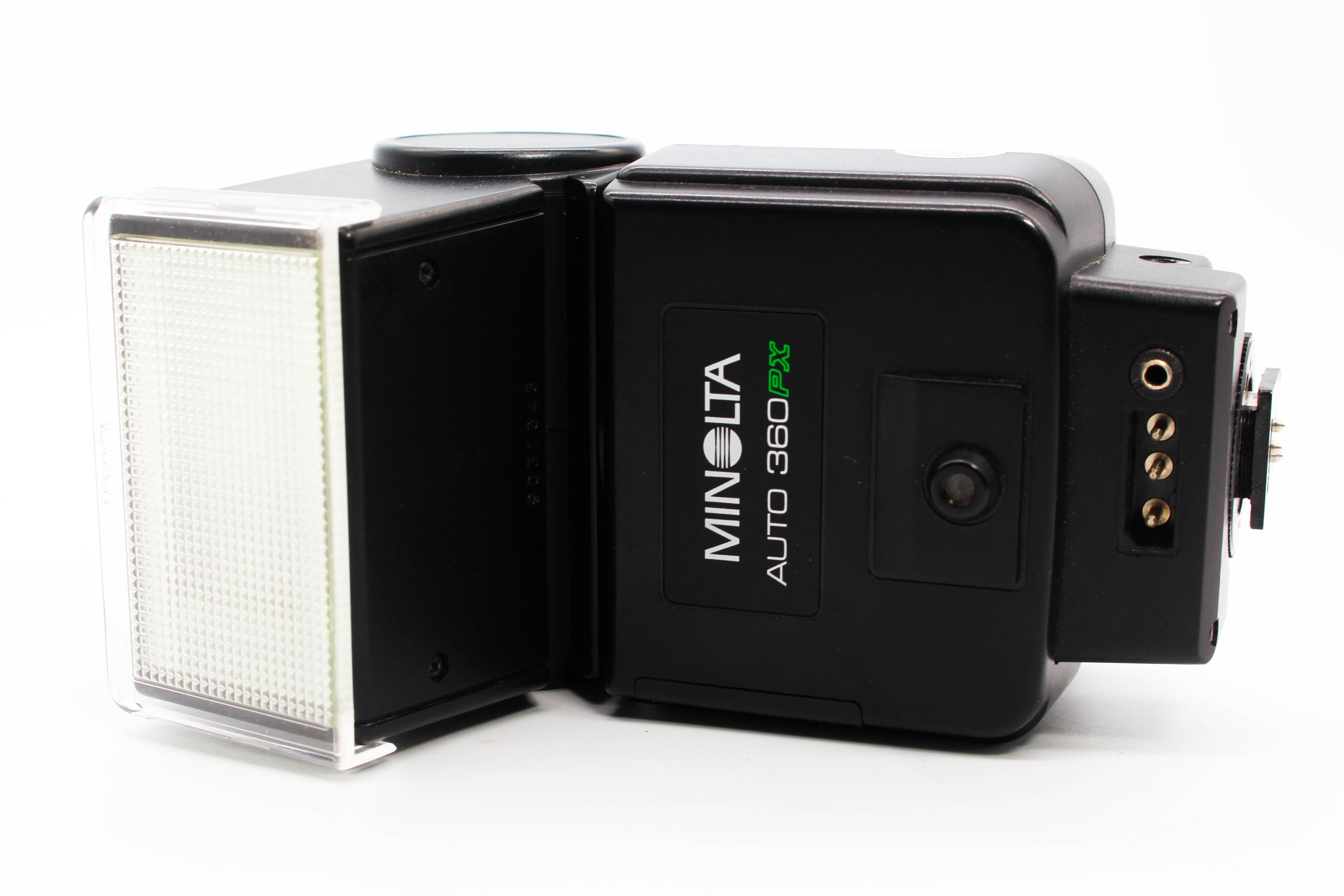 Minolta Auto 360PX Flash Unit For Vintage SLR Film Photo Cameras - Tested Excellent