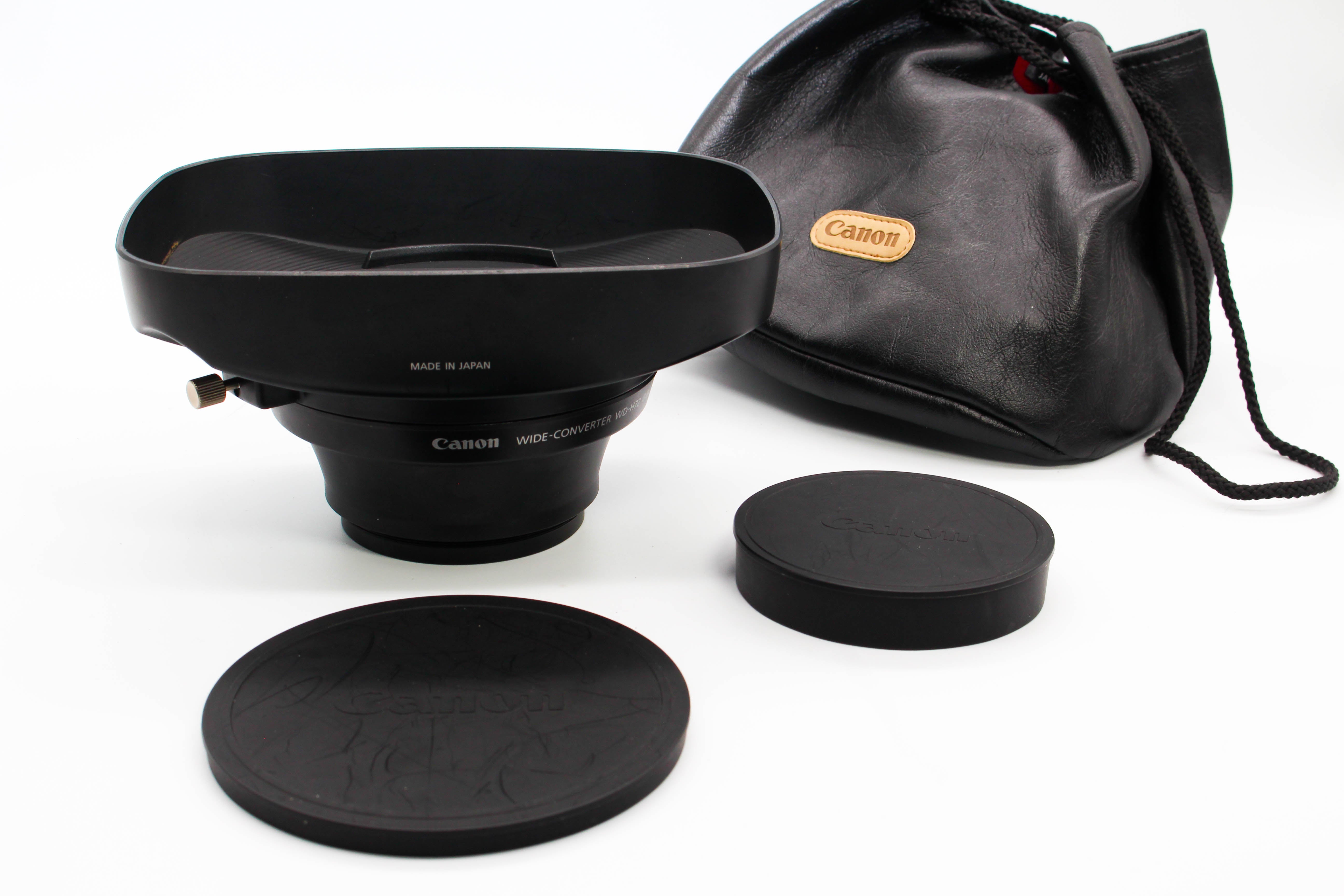 Canon Wide Converter WD-H72 0.8x 72mm Thread Size Screw Mount Wide Angle Lens For Camcorders - Tested Bundle Excellent