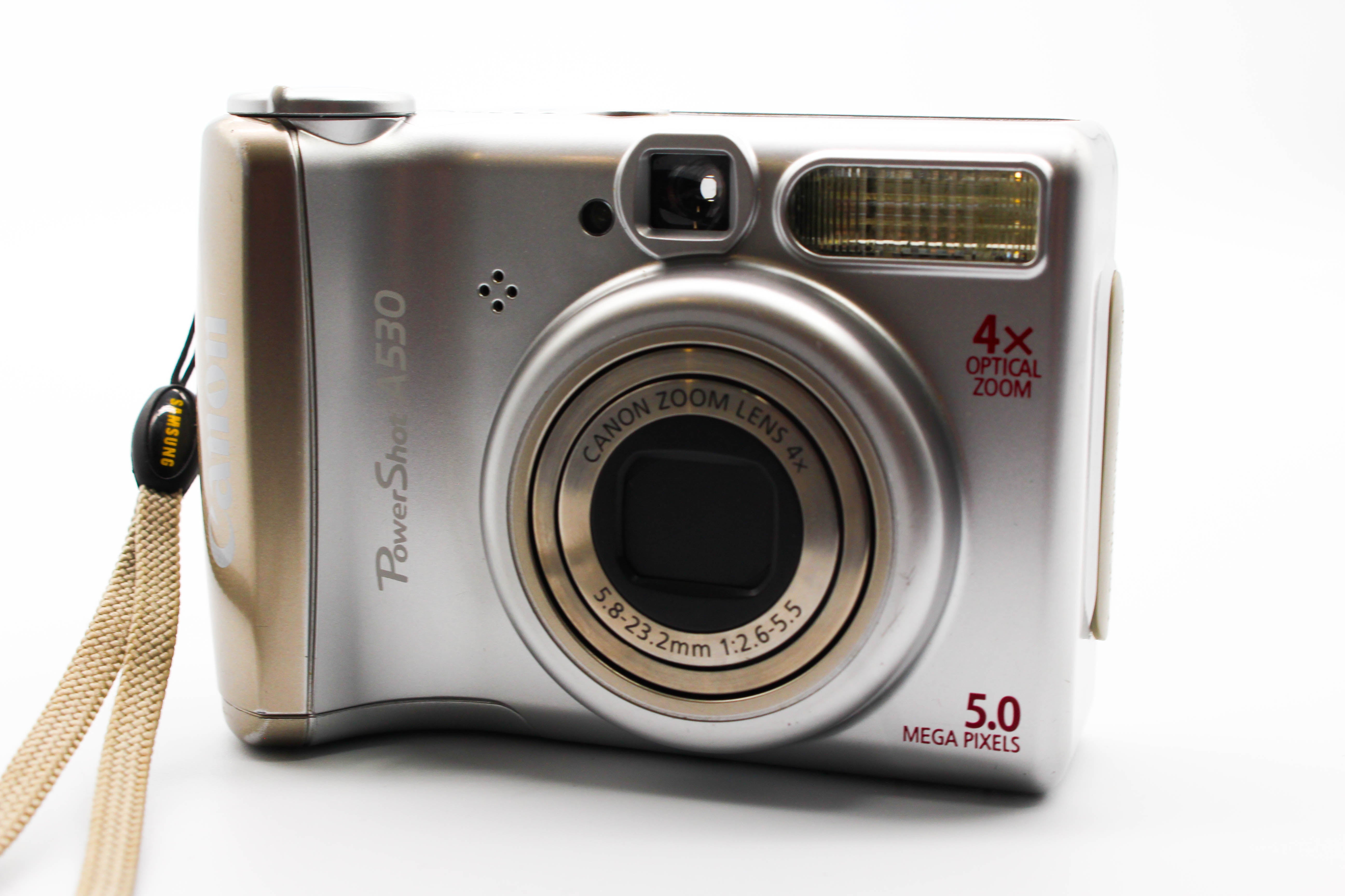 Canon PowerShot A530 SD Card Compact Digital Photo Video Retro Camera Digicam - Tested Bundle Excellent
