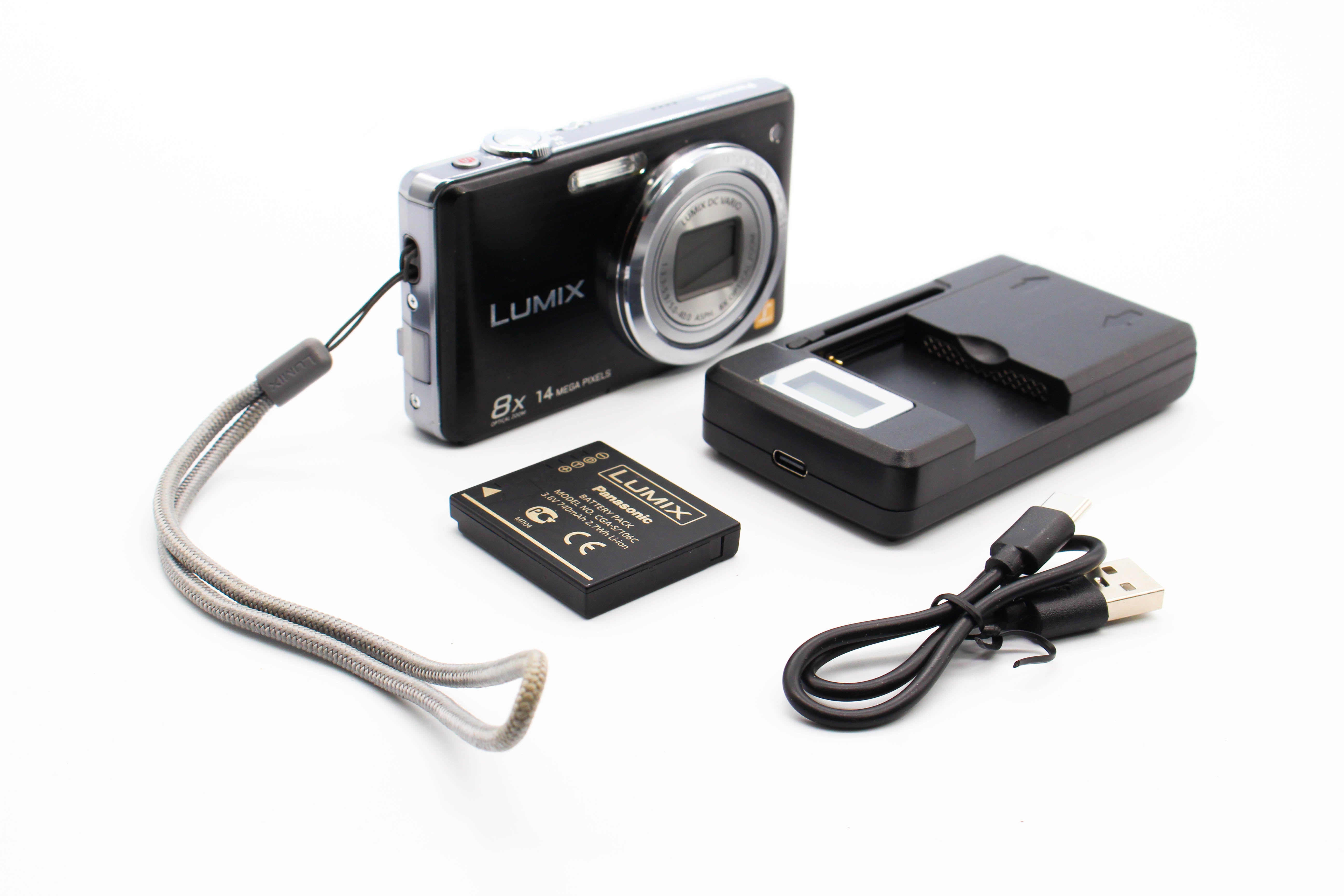 Panasonic Lumix DMC-FS30 Retro Photo Video Compact Digital Camera Digicam - Tested Bundle Excellent