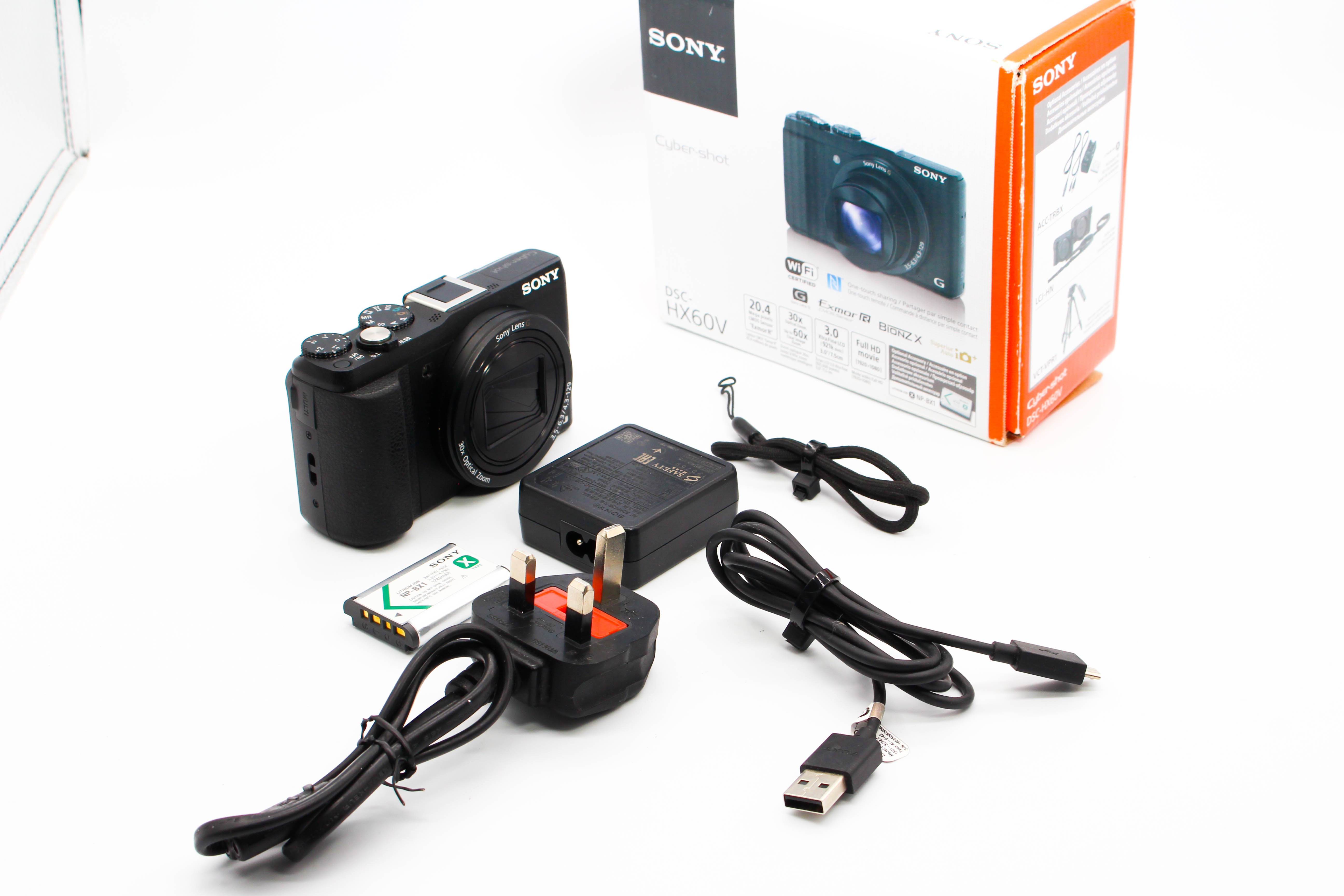 Sony Cybershot DSC-HX60V Compact Digital Photo Camera Digicam - Tested Bundle Excellent