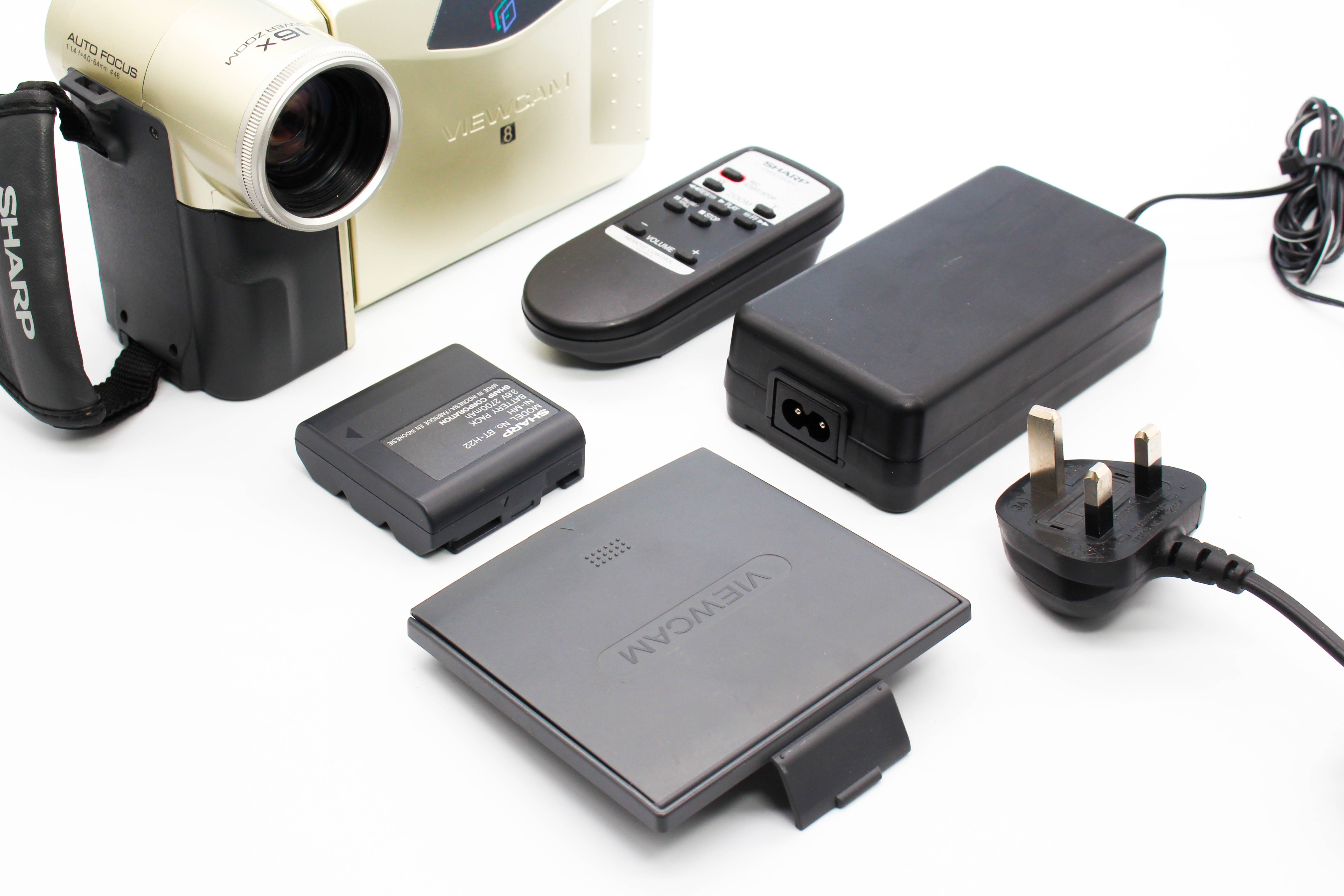 Sharp VL-A10H Viewcam Video8 8mm Video Handycam Camcorder Camera - Tested Bundle Excellent