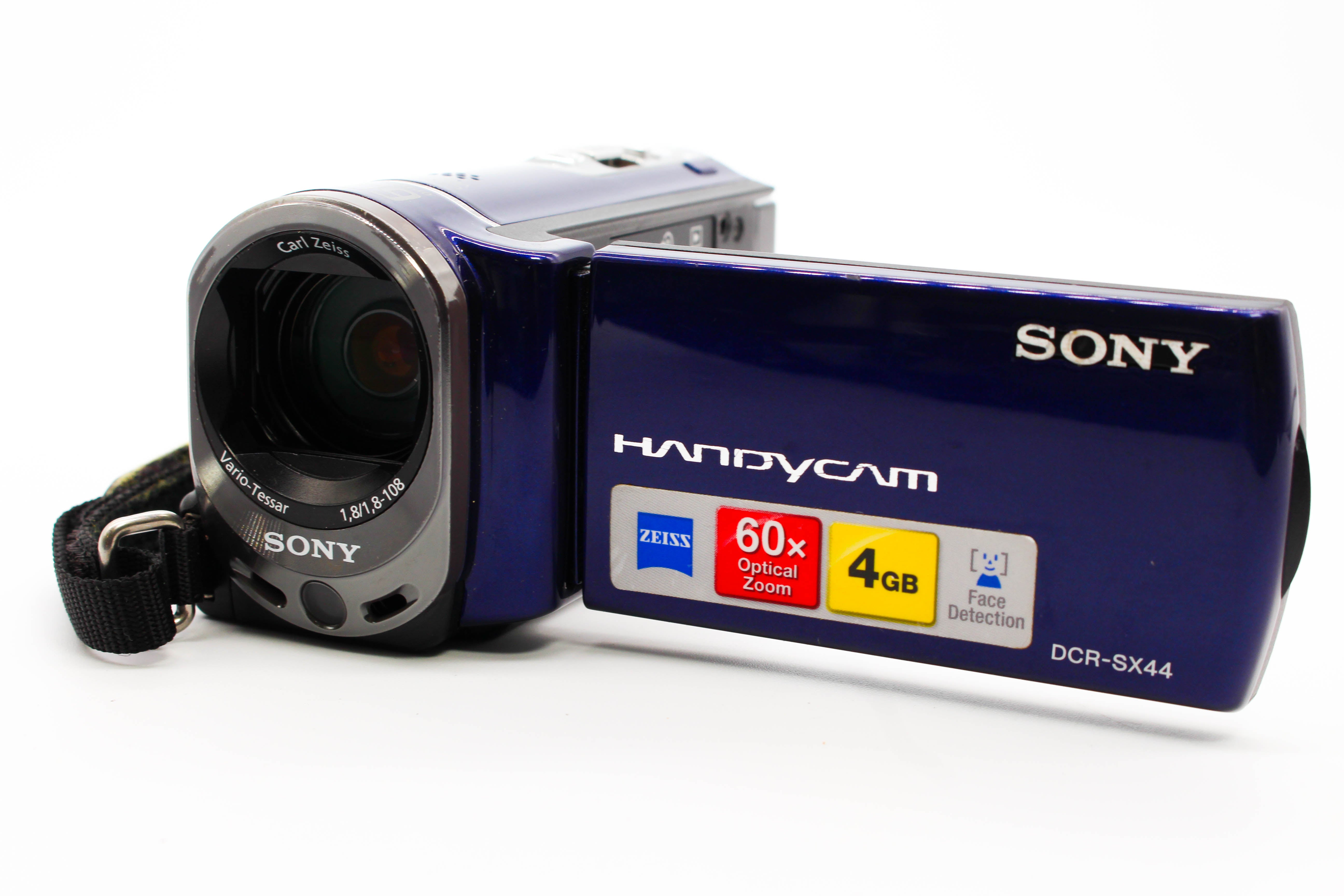 Sony DCR-SX44 NTSC SD Card HD Digital Video Handycam Camcorder Camera - Tested Bundle Excellent