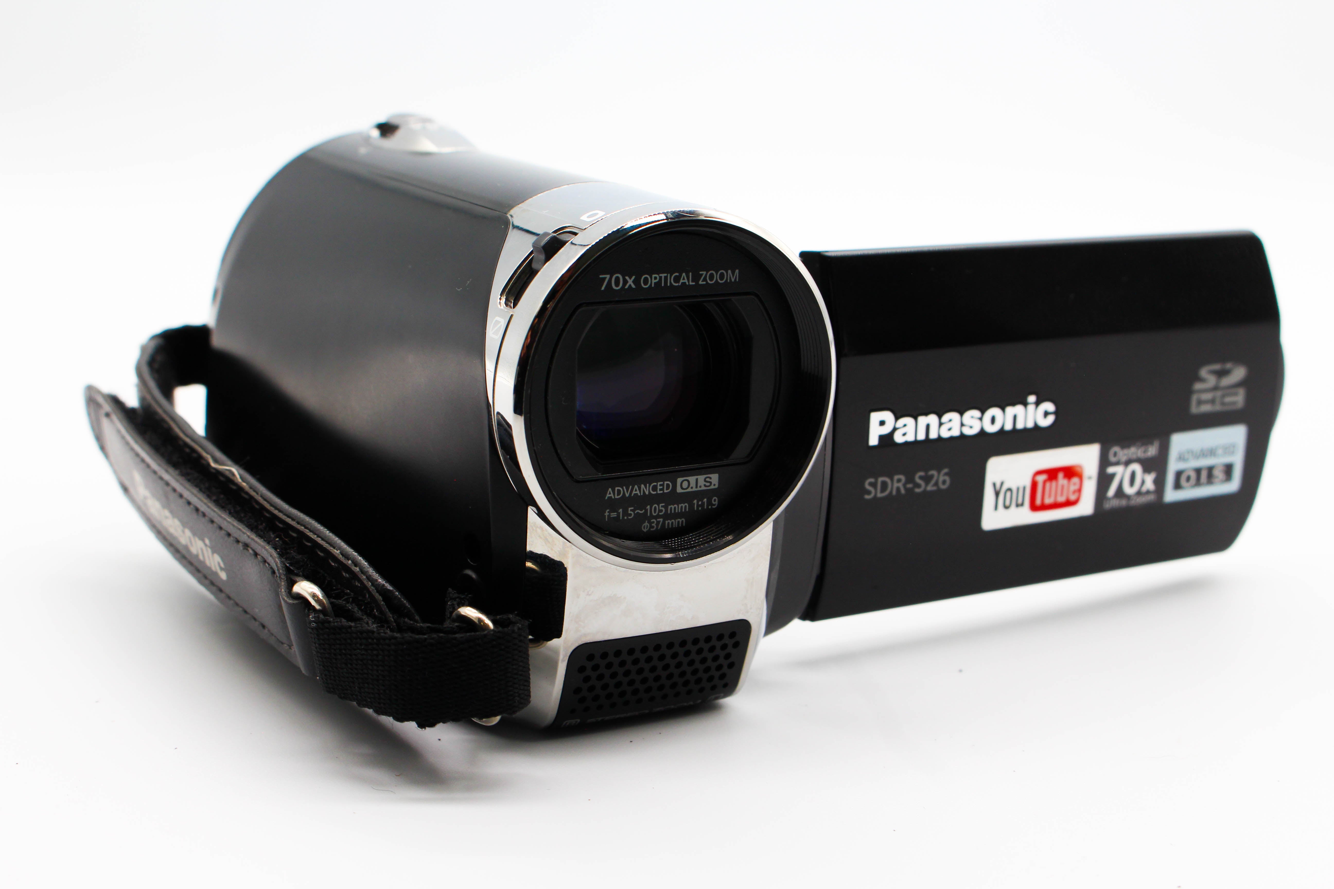 Panasonic SDR-S26 HD SD Card Video Handycam Camcorder Camera - Tested Bundle Excellent