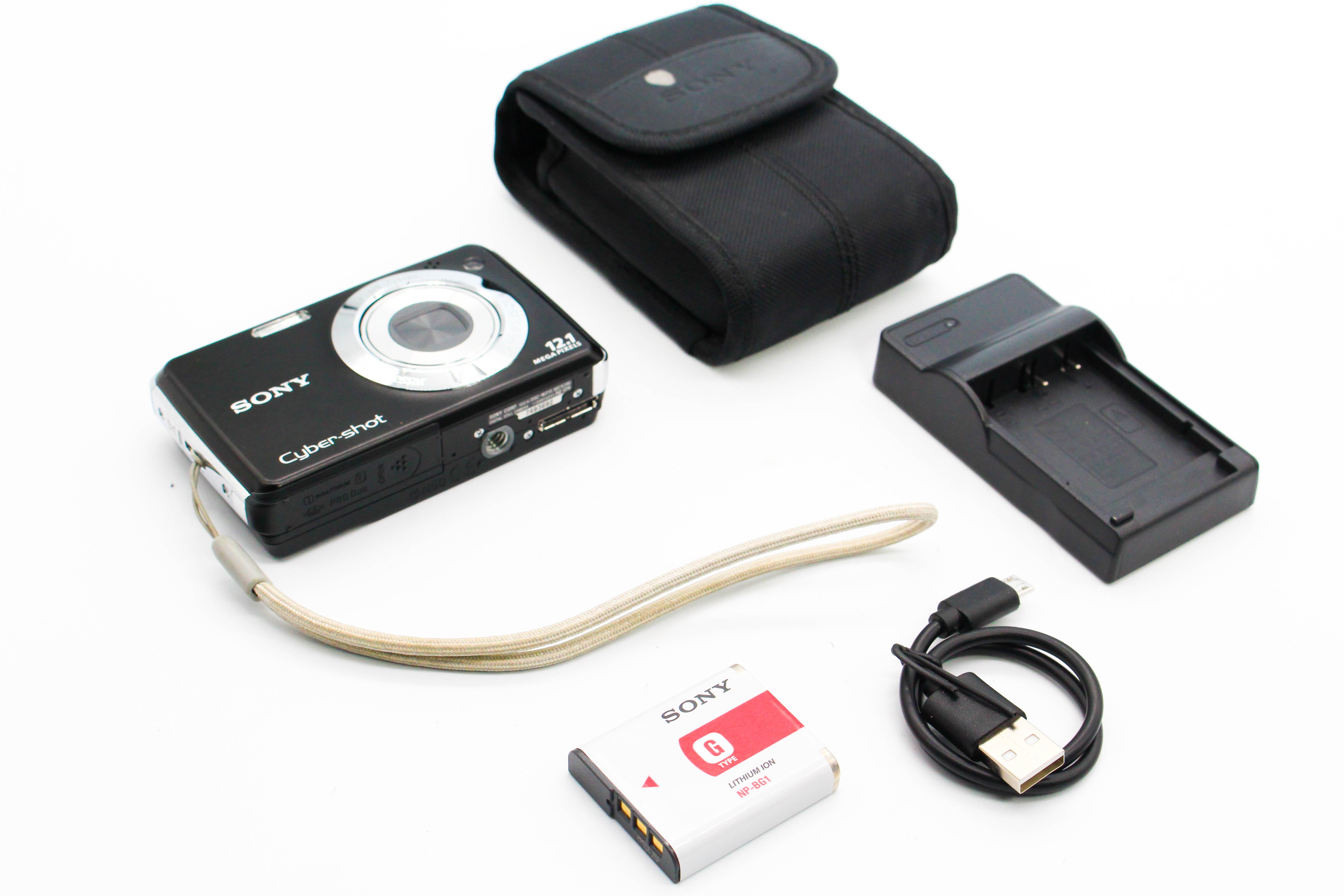 Sony Cybershot DSC-W215 SD Card Retro Compact Digital Photo Video Camera Digicam - Tested Bundle Excellent