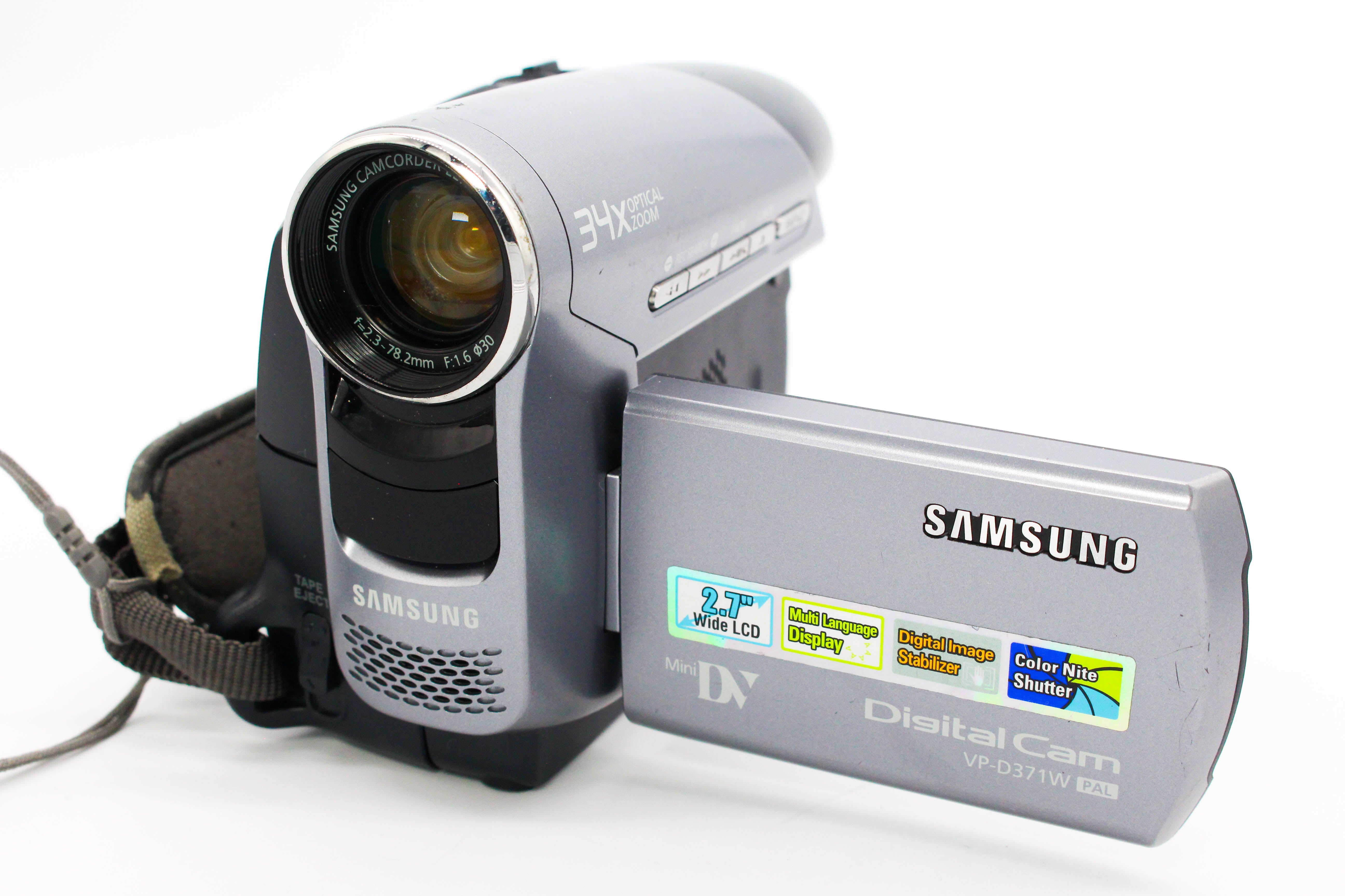 Samsung VP-D371W MiniDV DIgital Video Handycam Camcorder Camera (Read) - Tested Bundle