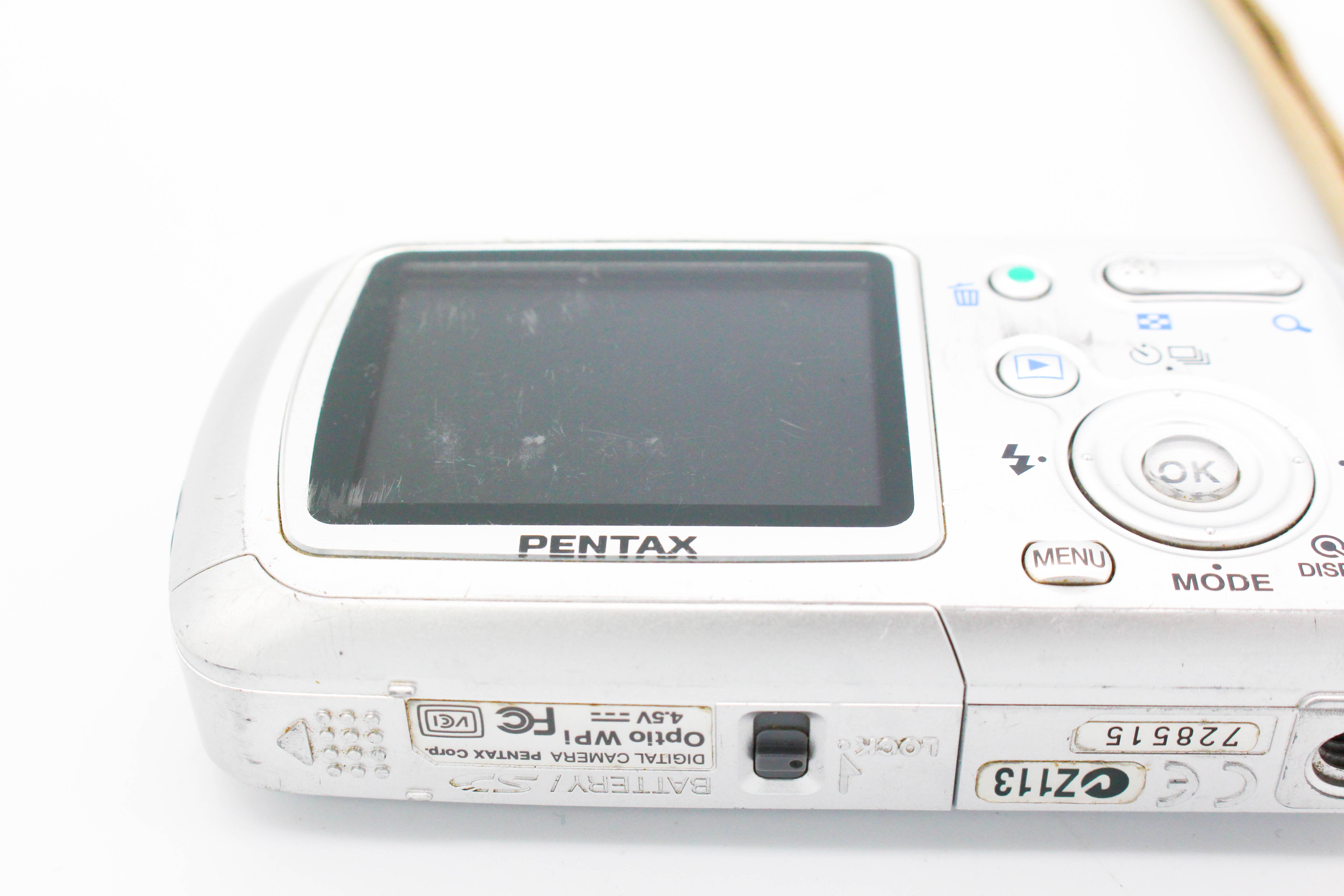 Pentax Optio WPi  Digital Photo Video Retro Camera Digicam - Tested Bundle