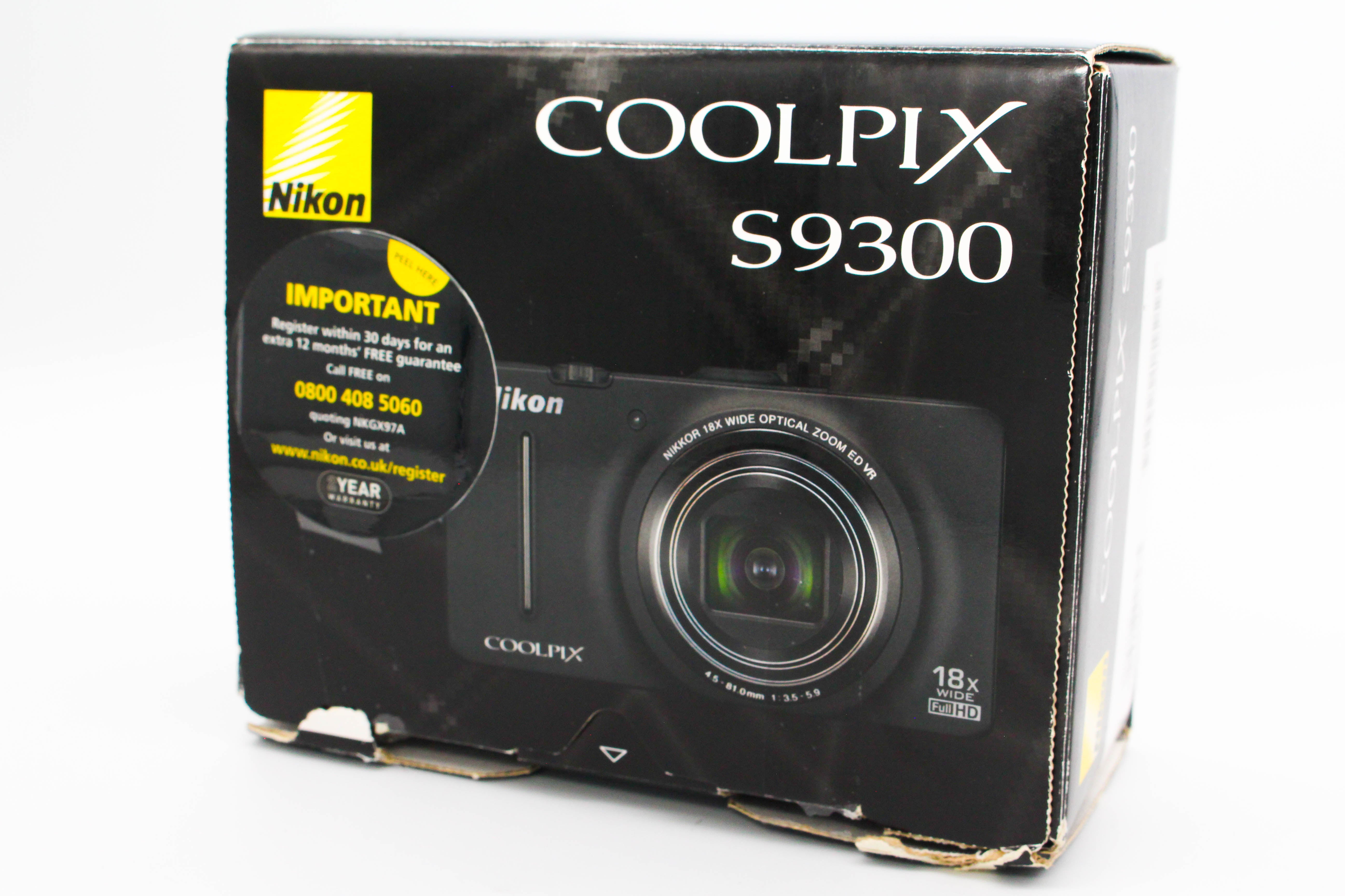 Nikon Coolpix S9300 Compact Digital Photo Camera Digicam - Tested Bundle Excellent