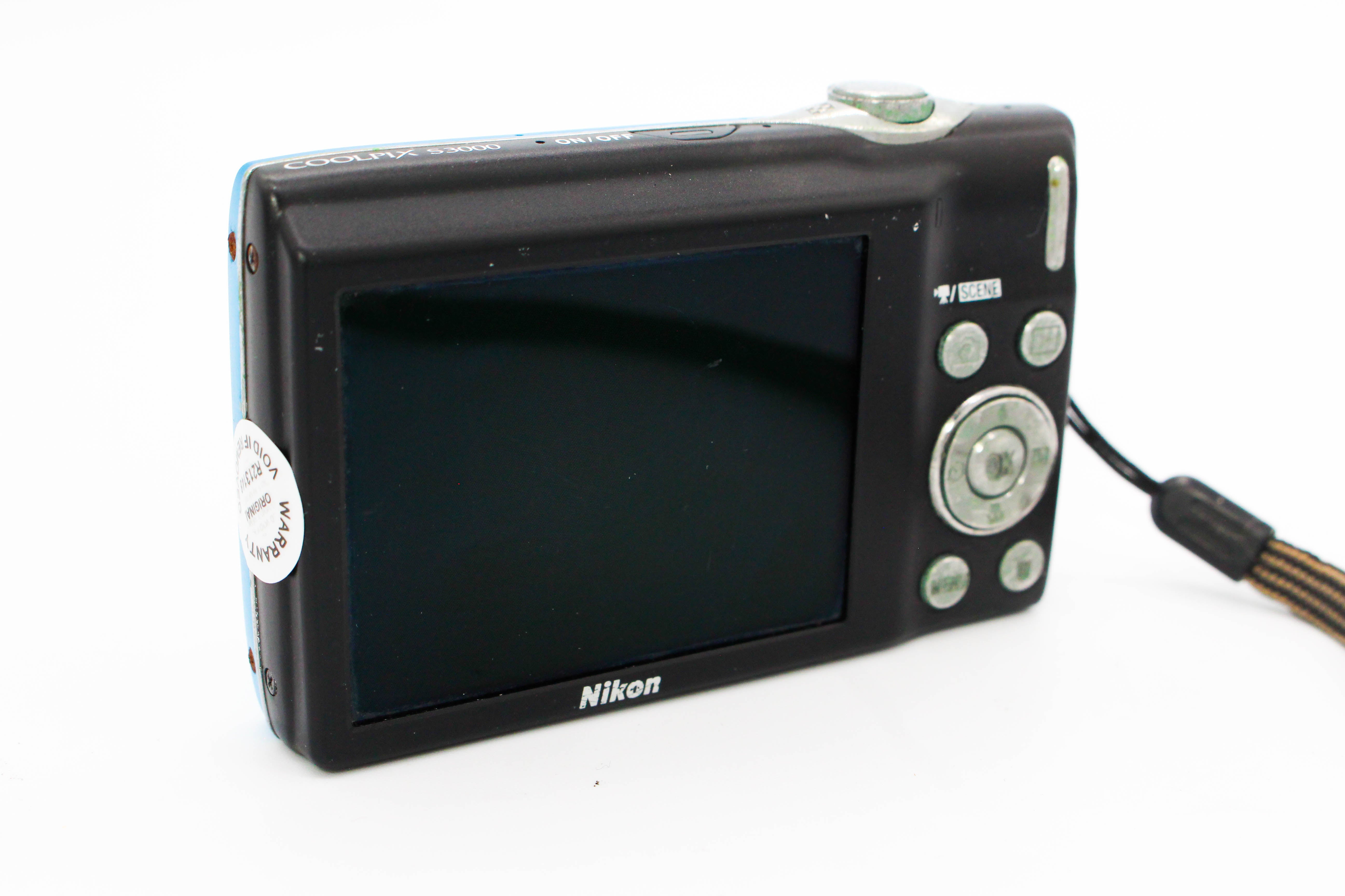 Nikon Coolpix S3000 SD Card Retro Digital Photo Video Digicam Compact Camera - Tested Bundle