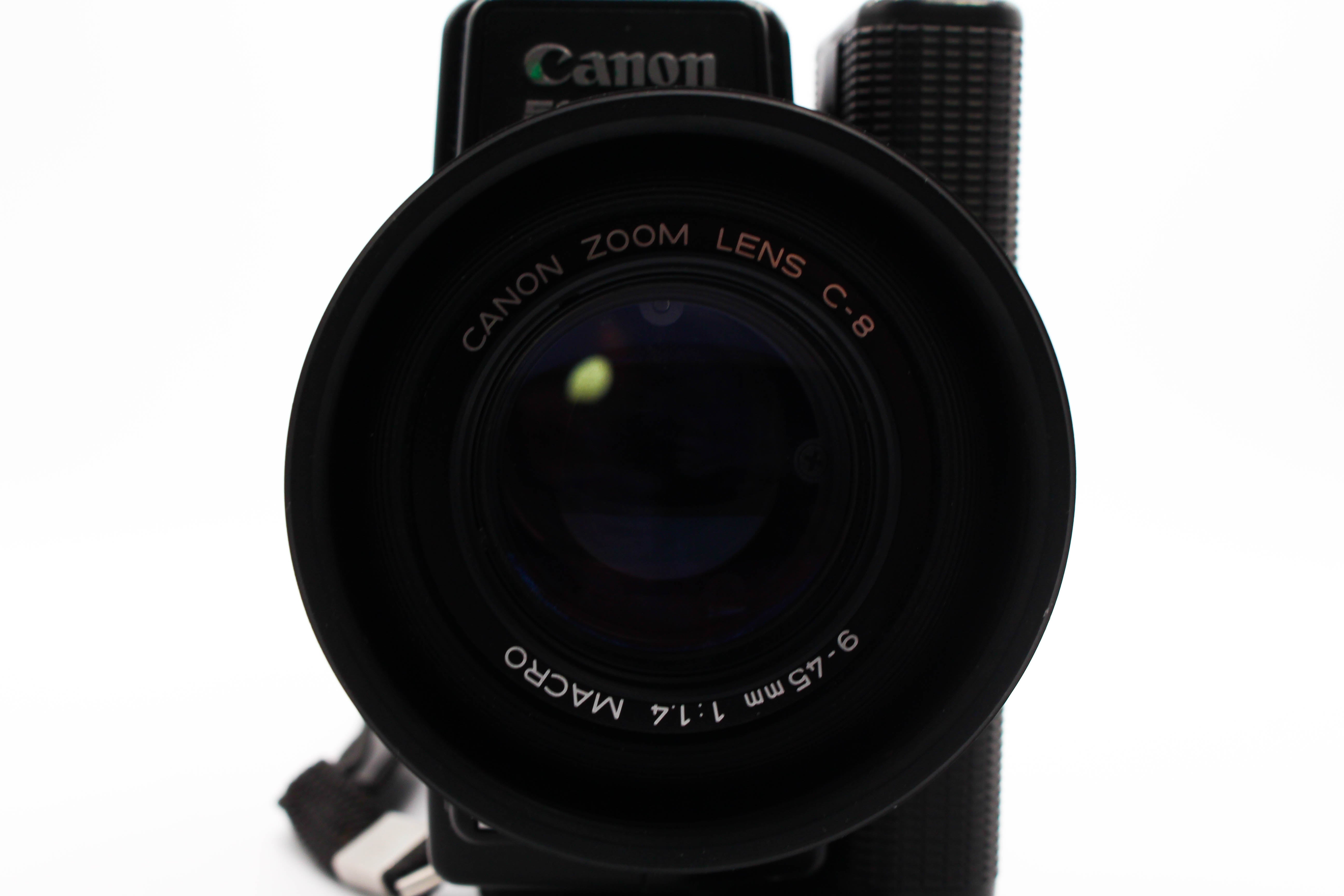 Canon Canosound 514XL-S Super 8 Vintage Cine Colour Film Movie Camera with 9-45mm f/1.4 Macro Canon Zoom Lens - Tested Bundle Excellent