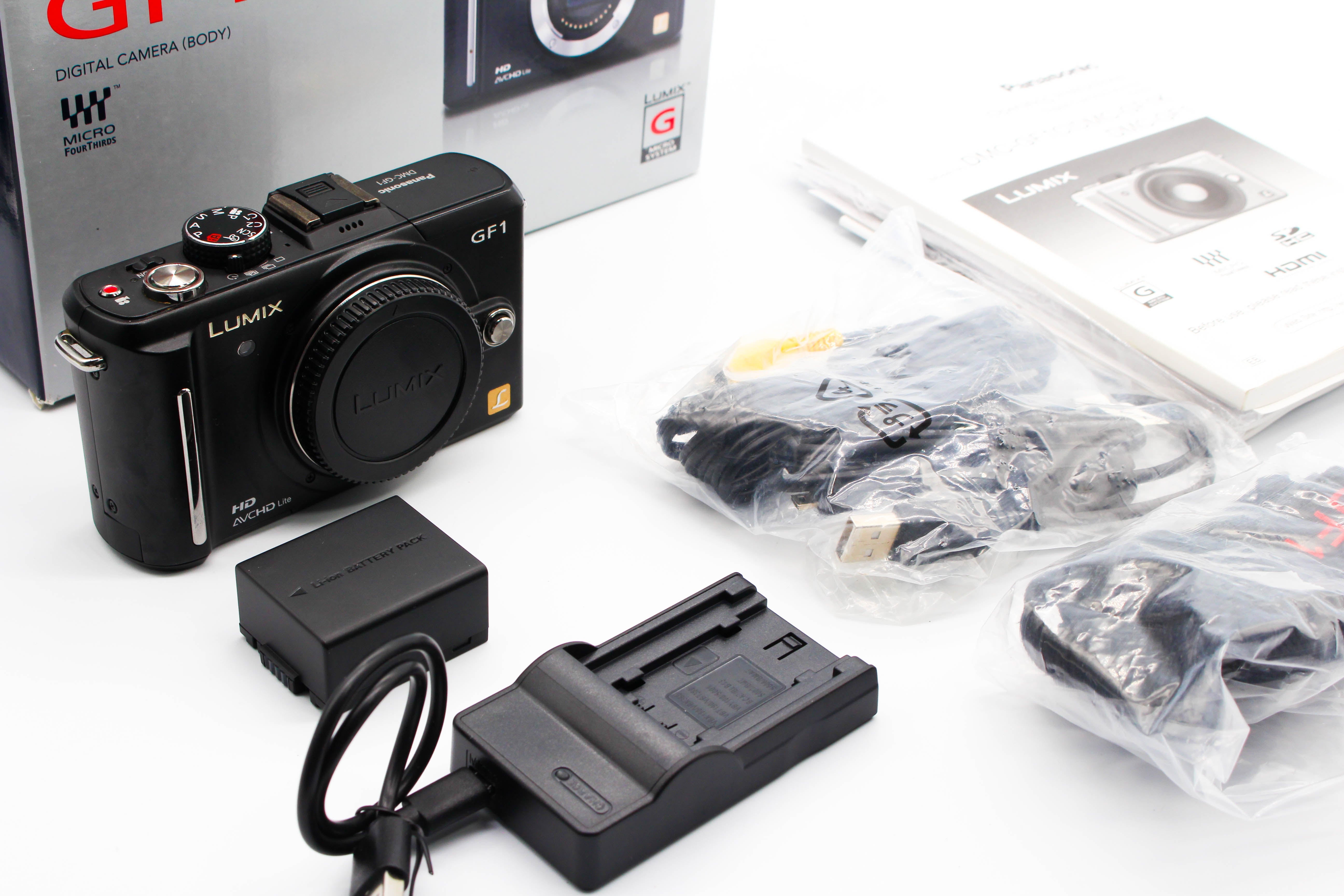 Panasonic Lumix DMC-GF1 Mirrorless Micro Four Thirds Digital Photo Video Camera Body  - Tested Bundle Excellent